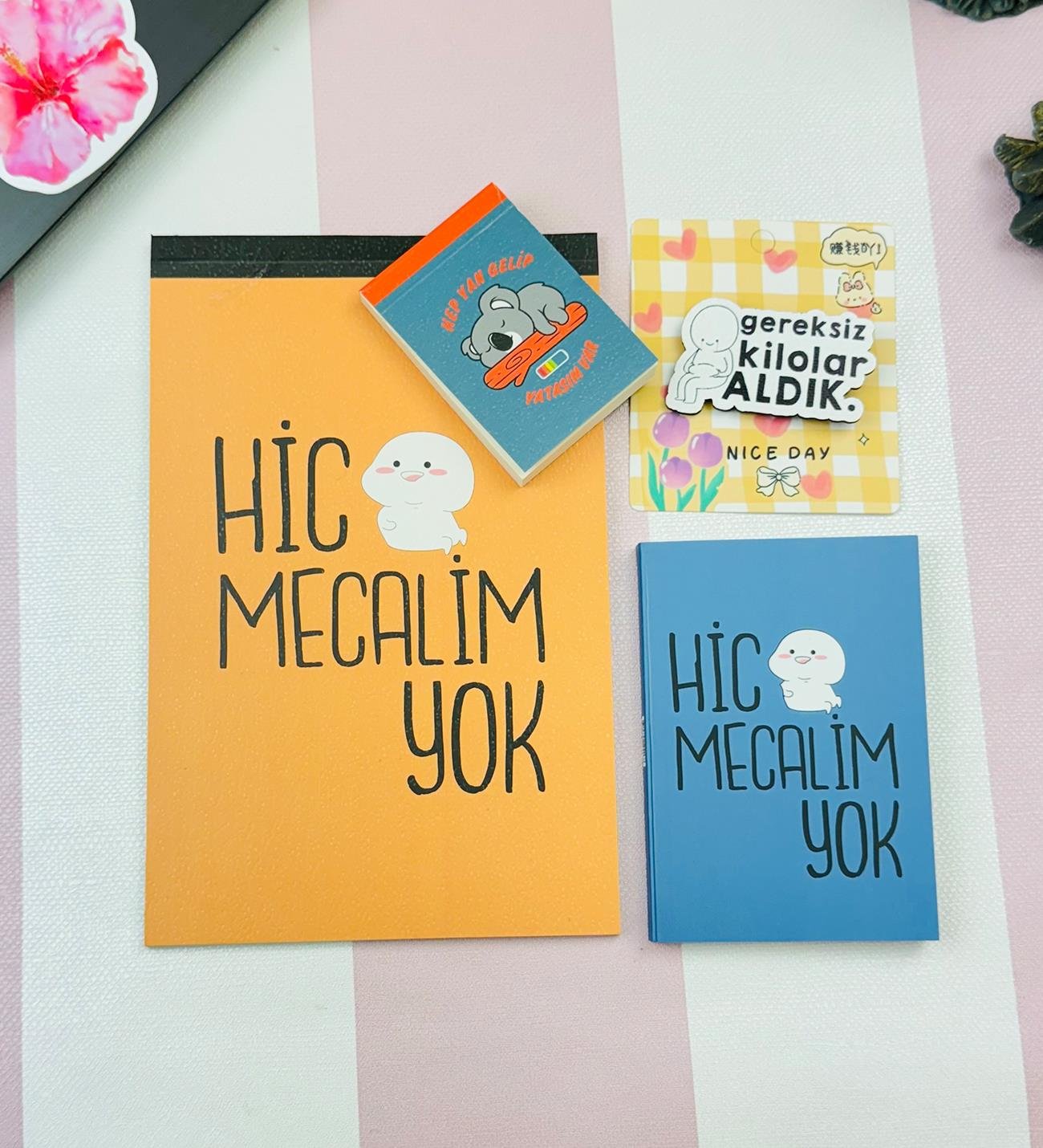 Motto Tasarımlı 4'lü Hediye Seti Seri :3giftmodaGmhs102016
