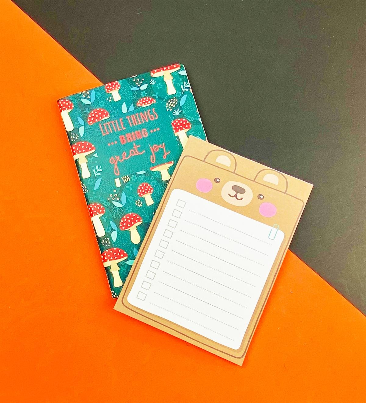 To Do List Yapılacak Listesi Dikişli Defter ve Klavye Önü Haftalık Planlayıcı Set:6giftmodaGmhs101935