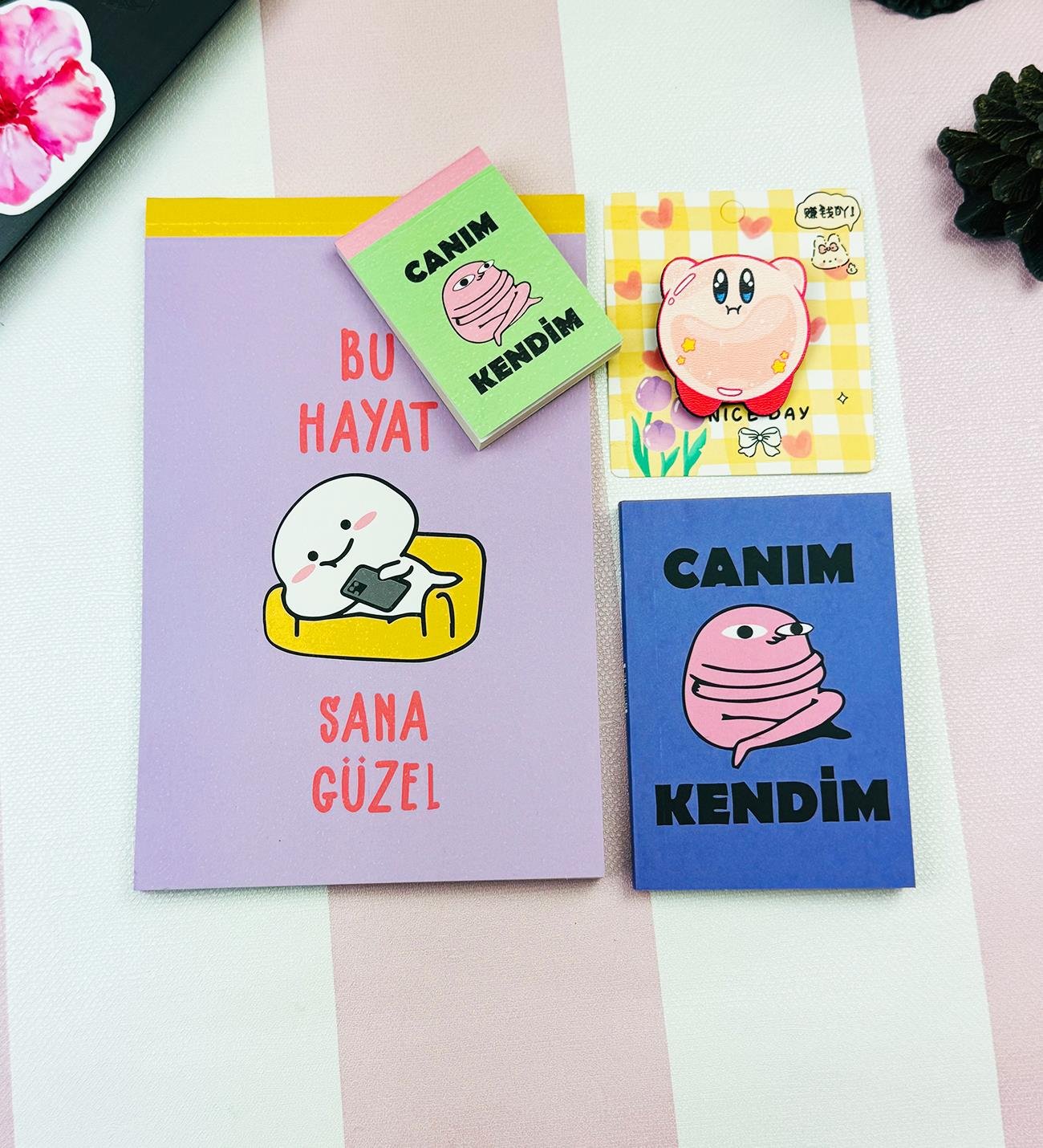 Motto Tasarımlı 4'lü Hediye Seti Seri :15giftmodaGmhs102028