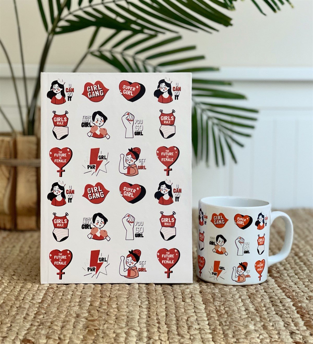 Girl Gang Tasarımlı Kupa Ve Tarihsiz AjandaGiftmoda Gmhs100468