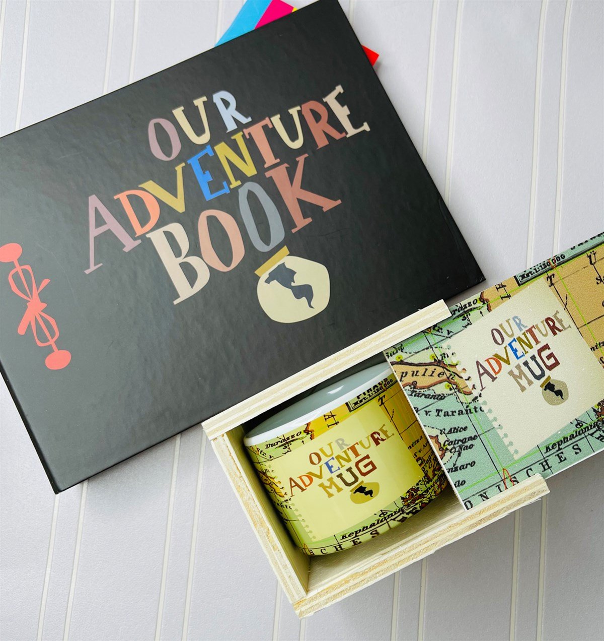 Our Adventure Book Tasarımlı Klasör Albüm Ve Kutulu Kupa SetgiftmodaGmhs101219