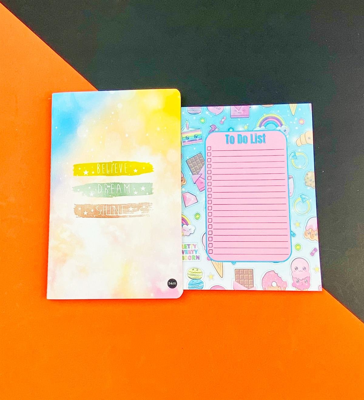 To Do List Yapılacak Listesi Dikişli Defter ve Klavye Önü Haftalık Planlayıcı Set:2giftmodaGmhs101929