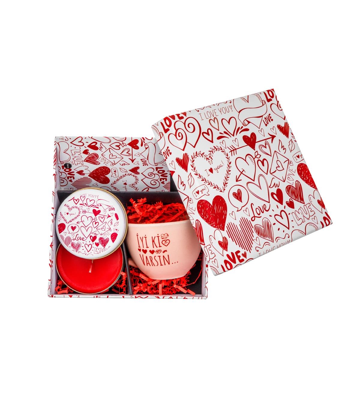 Love Tasarımlı Hediye SetigiftmodaGmhs101876