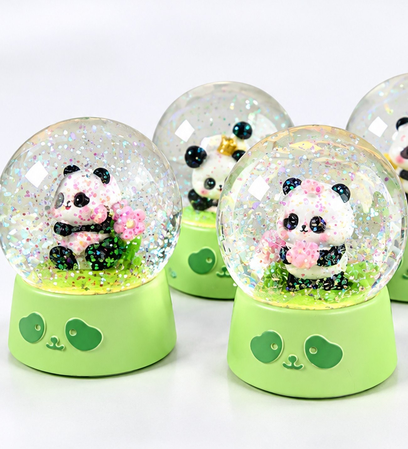 Panda Midi Boy Peluşlu Işıklı Kar KüresigiftmodaBM-2719