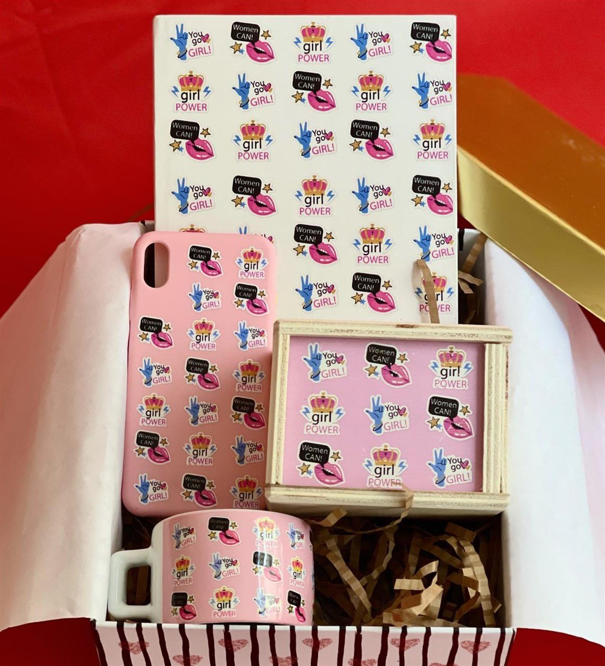 Iphone Telefon Kılıflı Women Can Tasarımlı Kadınlara Özel Hediye SetiGiftmodaGmhs100437