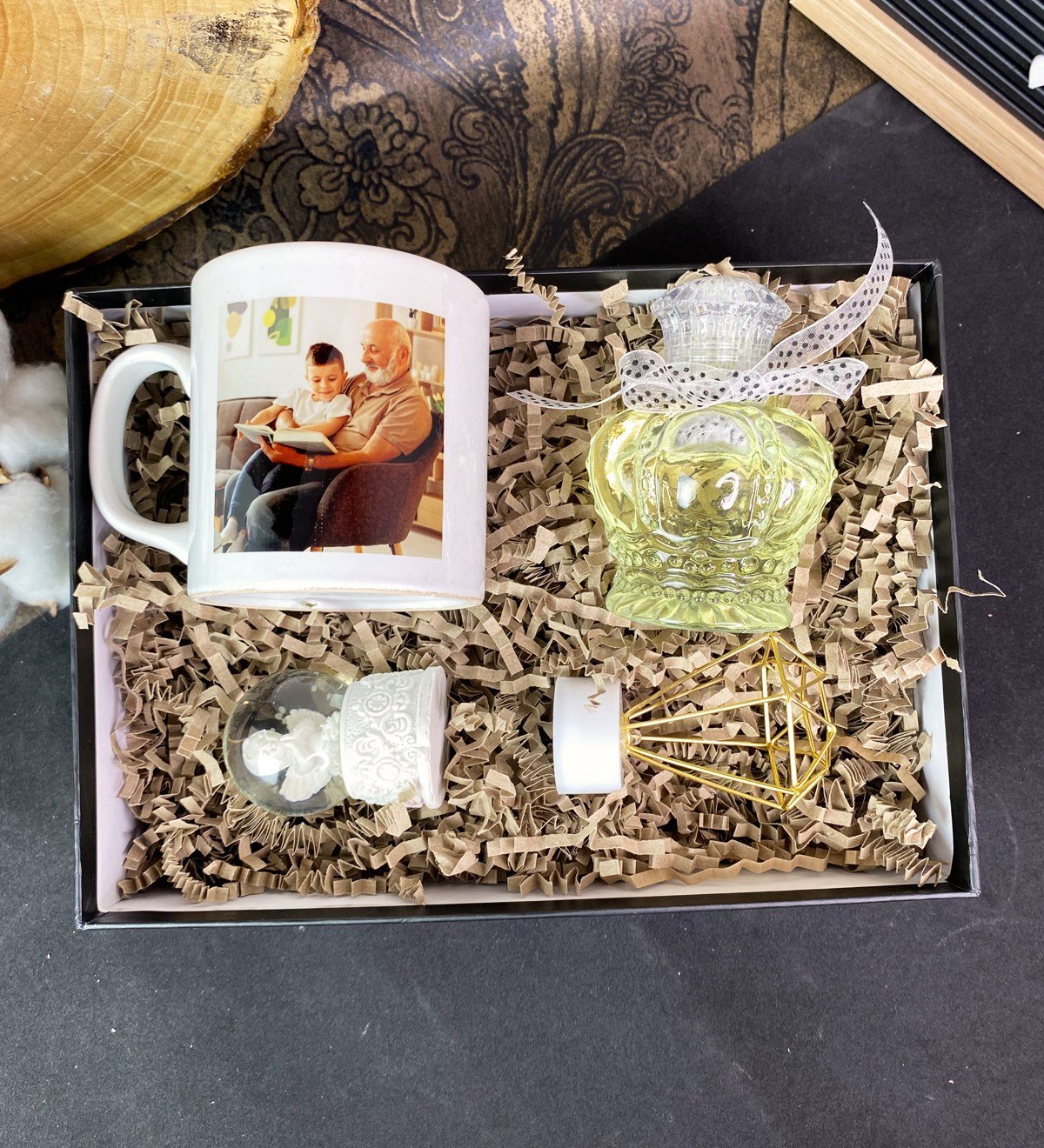 Kişiye Özel Fotoğraflı Dede Tasarımlı Hediye SetigiftmodaGmhs101730