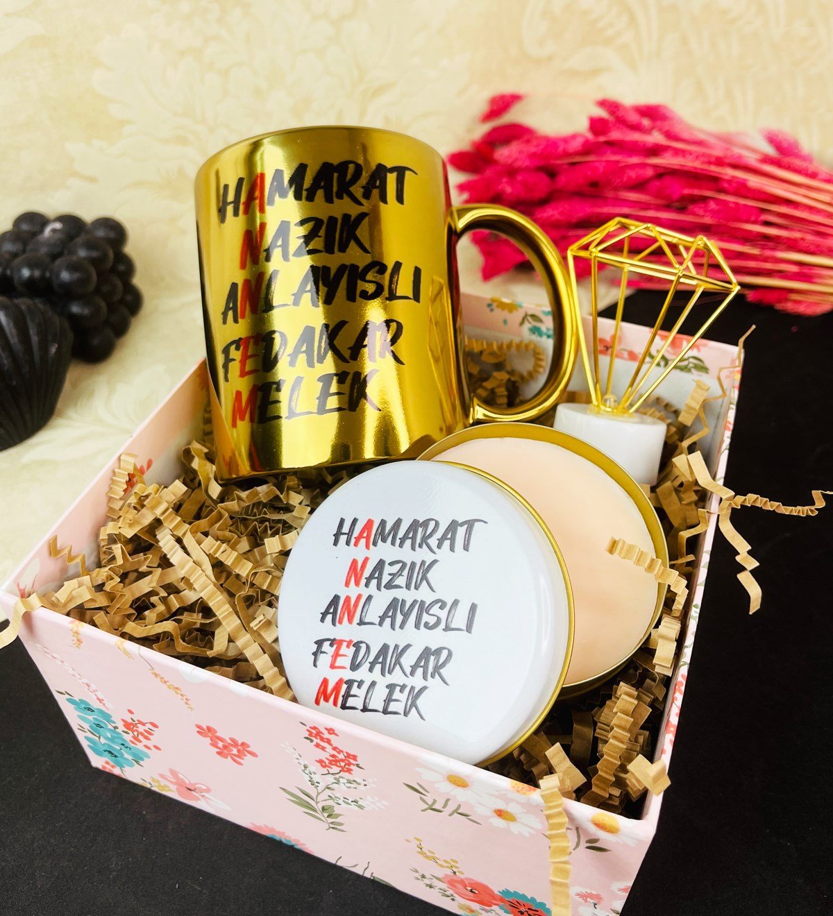 Gold Anne Tasarımlı Mini Hediye SetigiftmodaGmhs101626