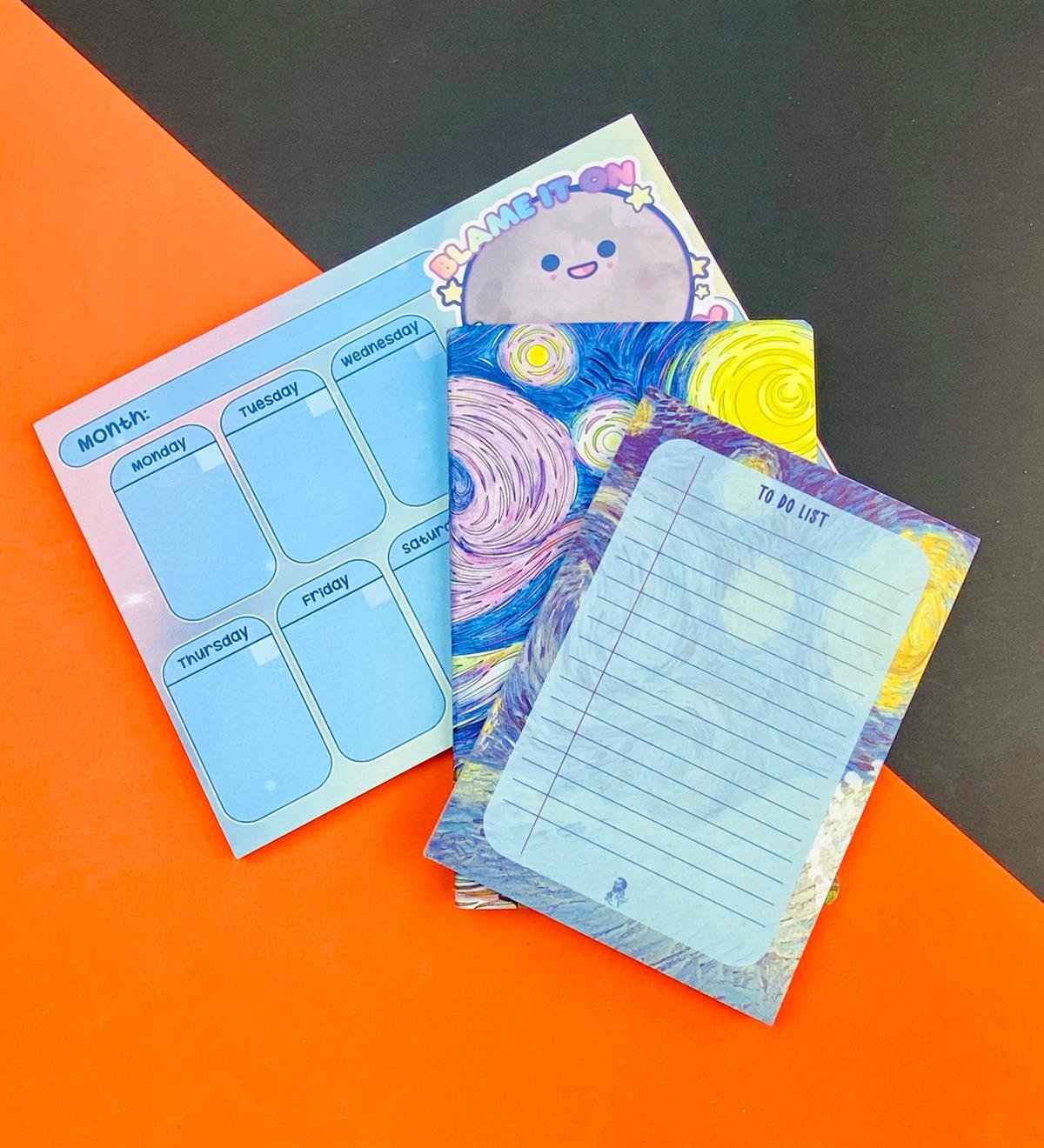 To Do List Yapılacak Listesi Dikişli Defter ve Klavye Önü Haftalık Planlayıcı Set:3giftmodaGmhs101931