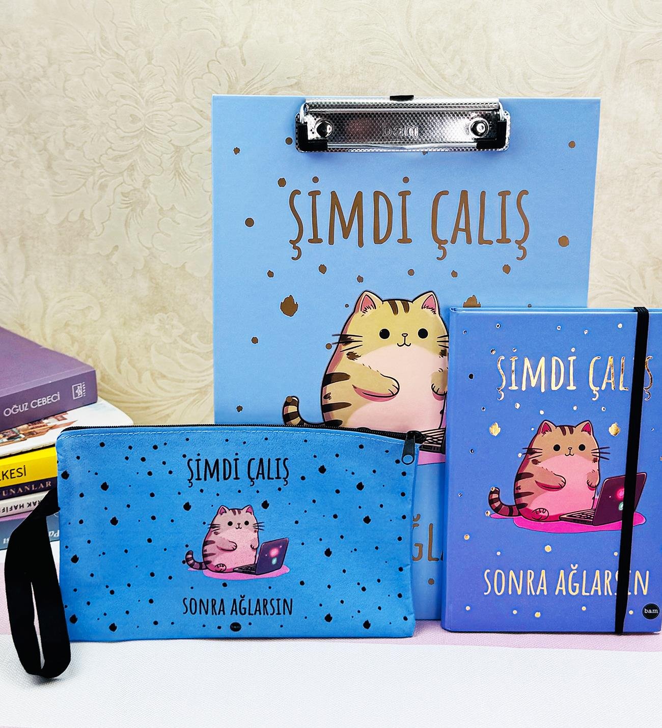 Şimdi Çalış Sonra Ağlarsın V2 Tasarımlı Kırtasiye SetigiftmodaGmhs102039