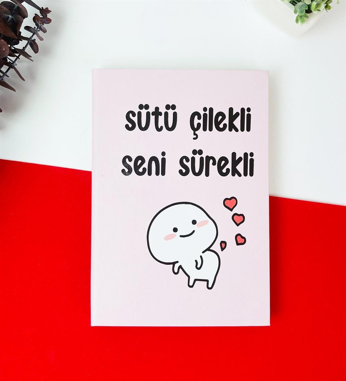 Sütü Çilekli Defter Çift Taraflı Soft Renkli Keçeli Kalem Dolu Dolu Kırtasiye Setigiftmoda Gmhs101833