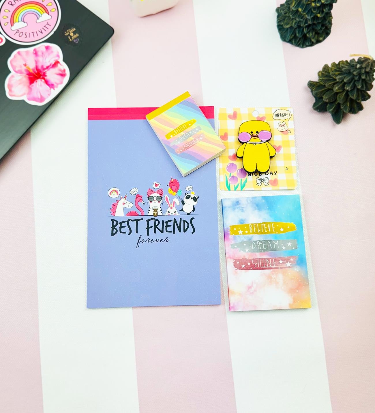 Motto Tasarımlı 4'lü Hediye Seti Seri :7giftmodaGmhs102020