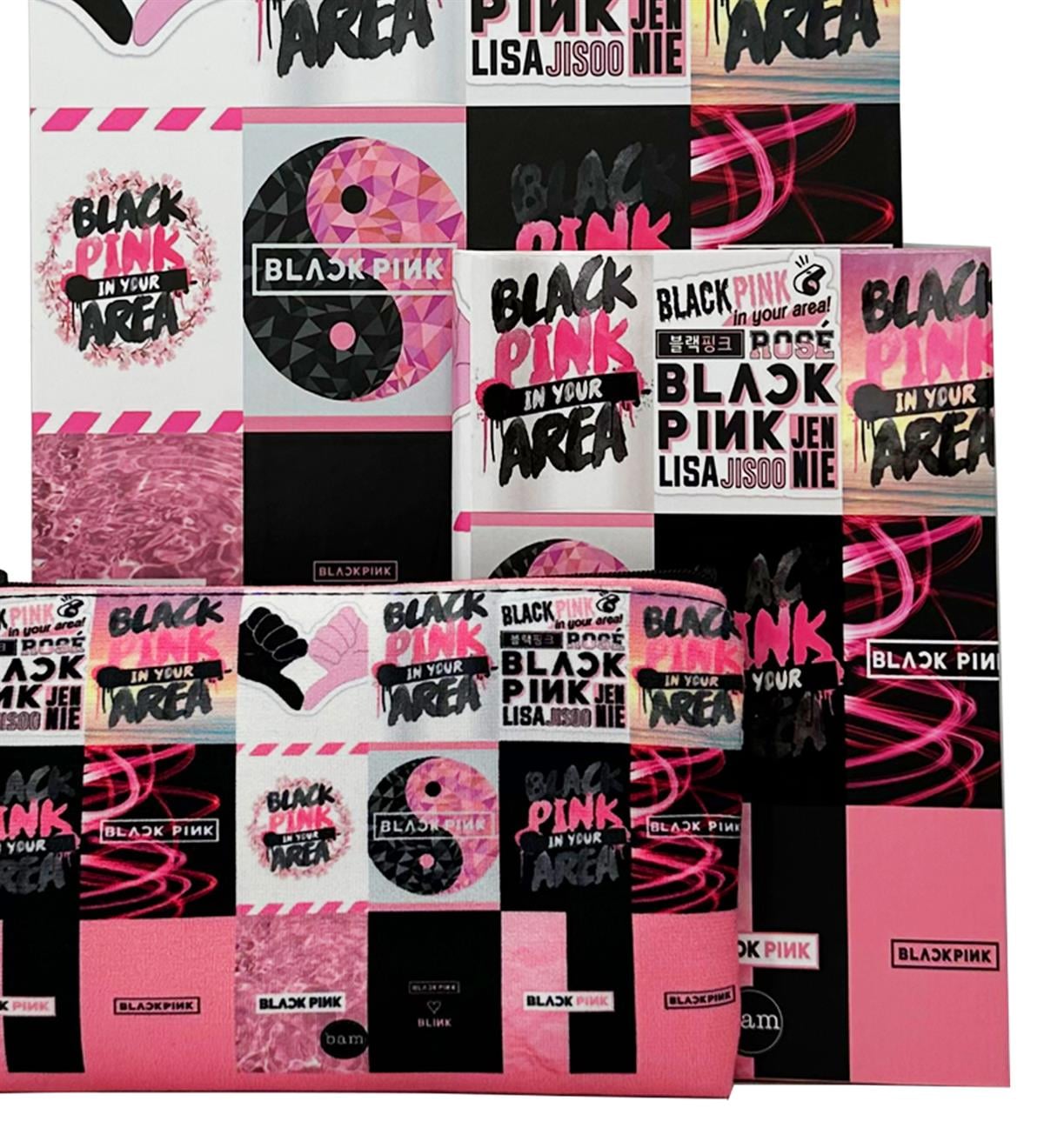 Black Pink Tasarımlı Kırtasiye SetigiftmodaGmhs101877