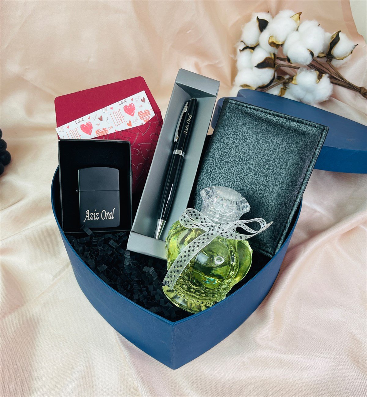 Kişiye Özel Çakmak Ve Limon Esanslı Kolanya Sevgiliye Hediye SetigiftmodaGmhs101445