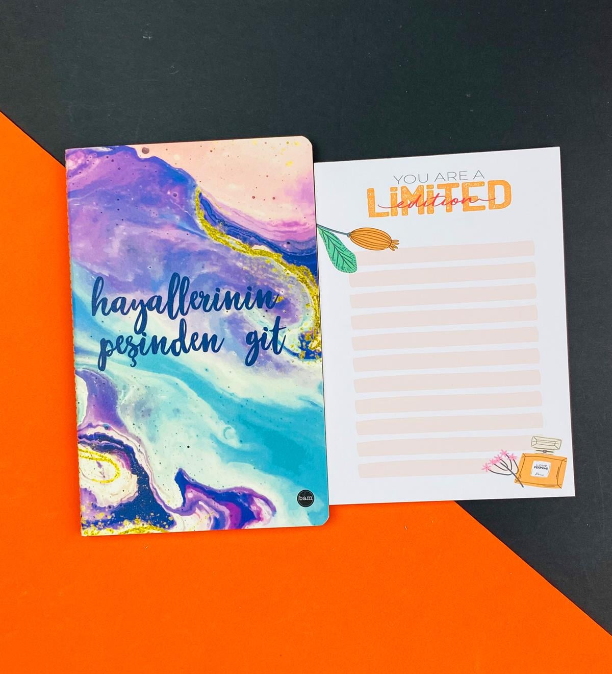 To Do List Yapılacak Listesi Dikişli Defter ve Klavye Önü Haftalık Planlayıcı Set:15giftmodaGmhs101955