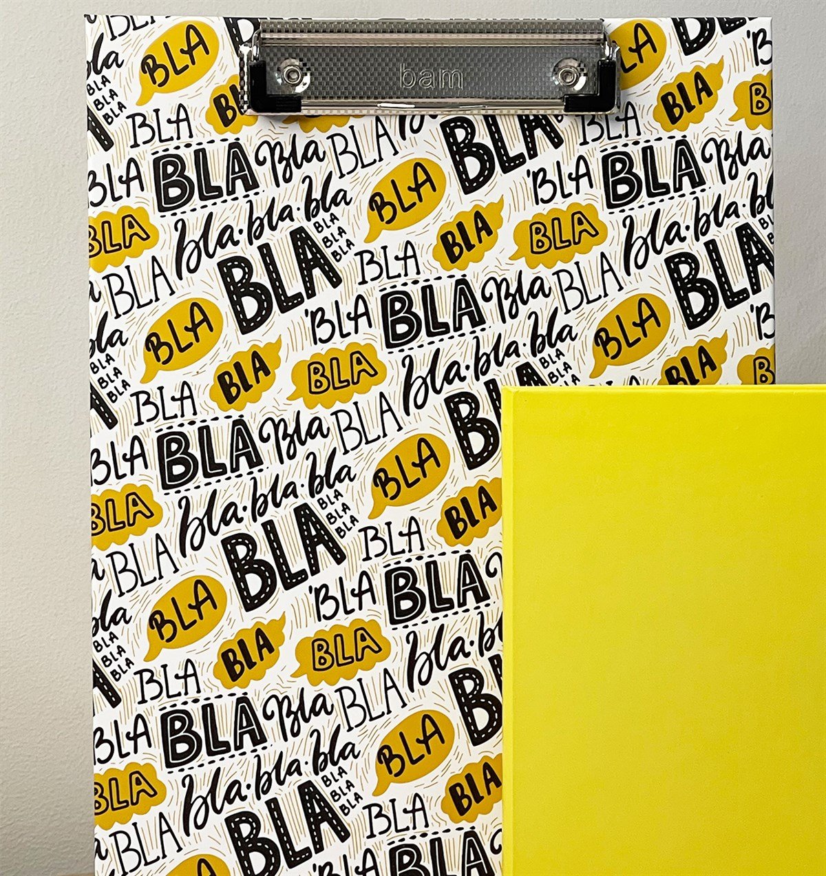 Bla Bla Bla Tasarımlı Sekreterlik Ve Sarı Renk Lastikli Defter SetgiftmodaGmhs101192