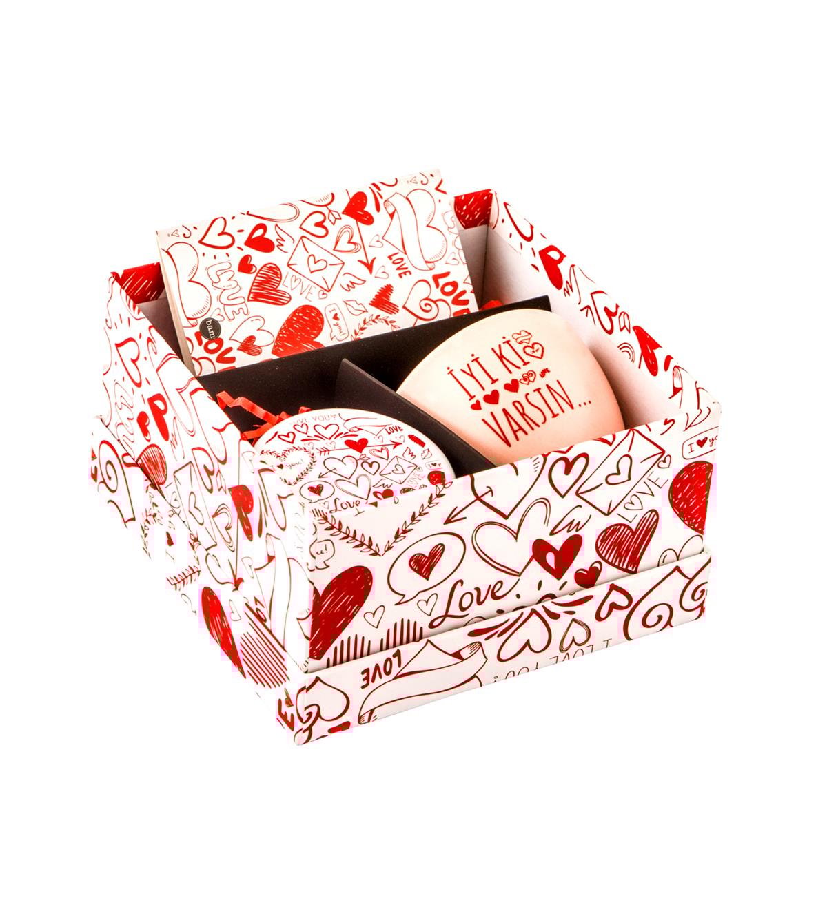 Love Tasarımlı Hediye SetigiftmodaGmhs101876