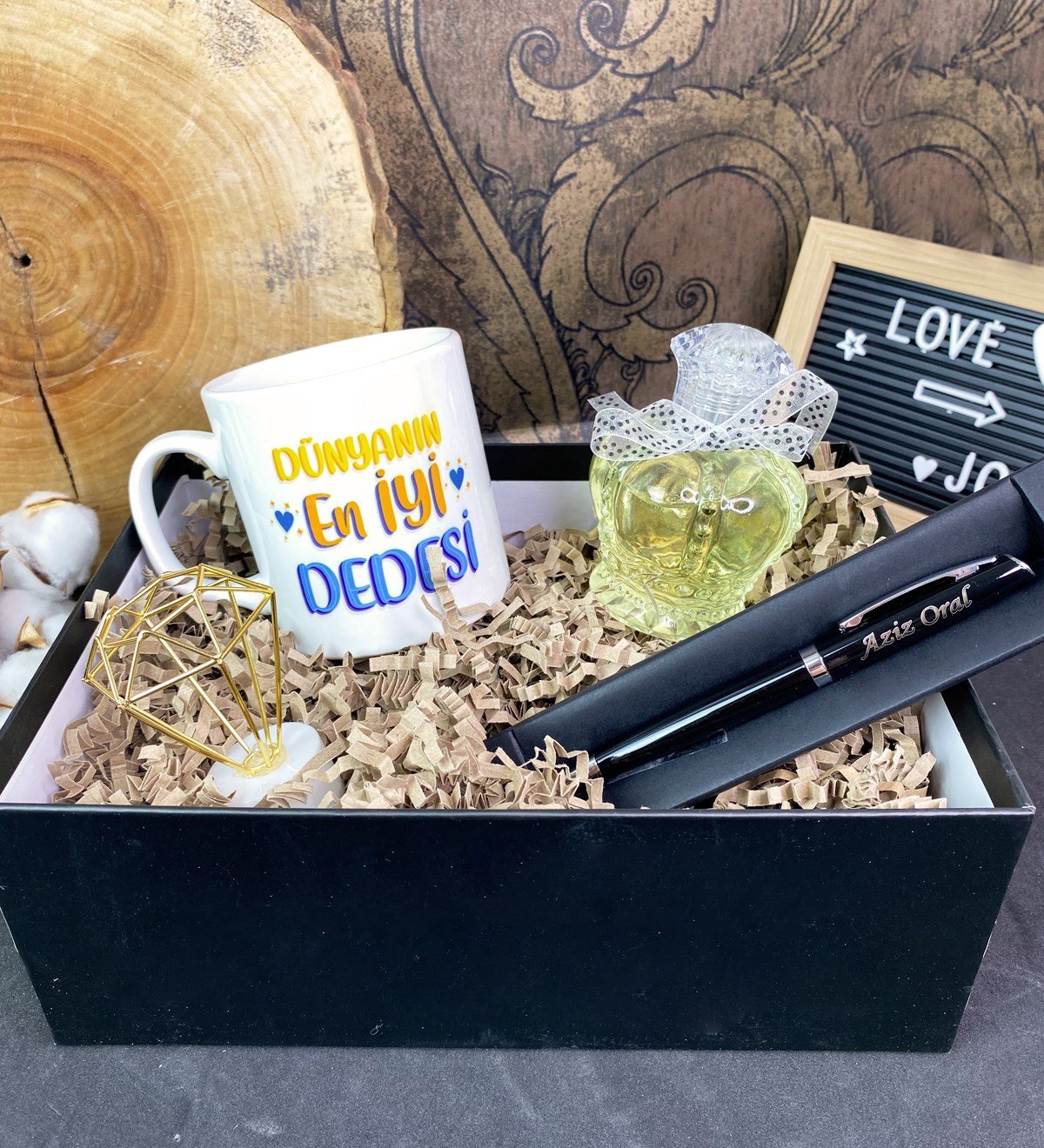 Kişiye Özel Dünyanın En İyi Dedesi Tasarımlı Hediye SetigiftmodaGmhs101727