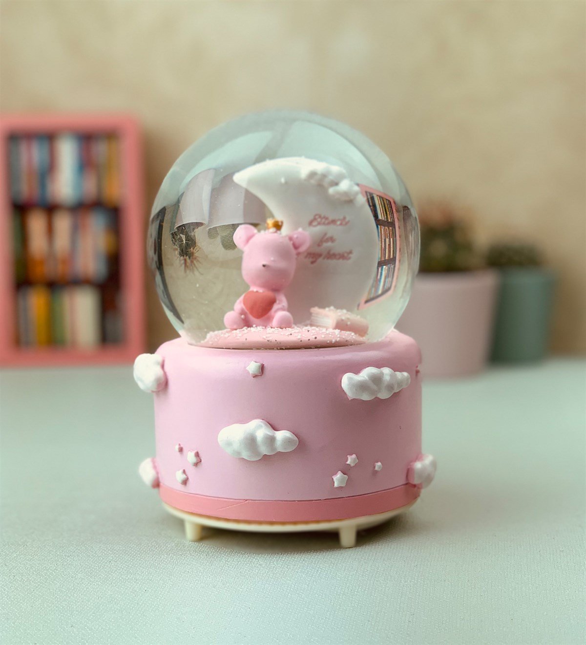 Hoş Geldin Bebek Pembe Kız Kar Küresi Büyük BoyGiftmodaGm-2061-A