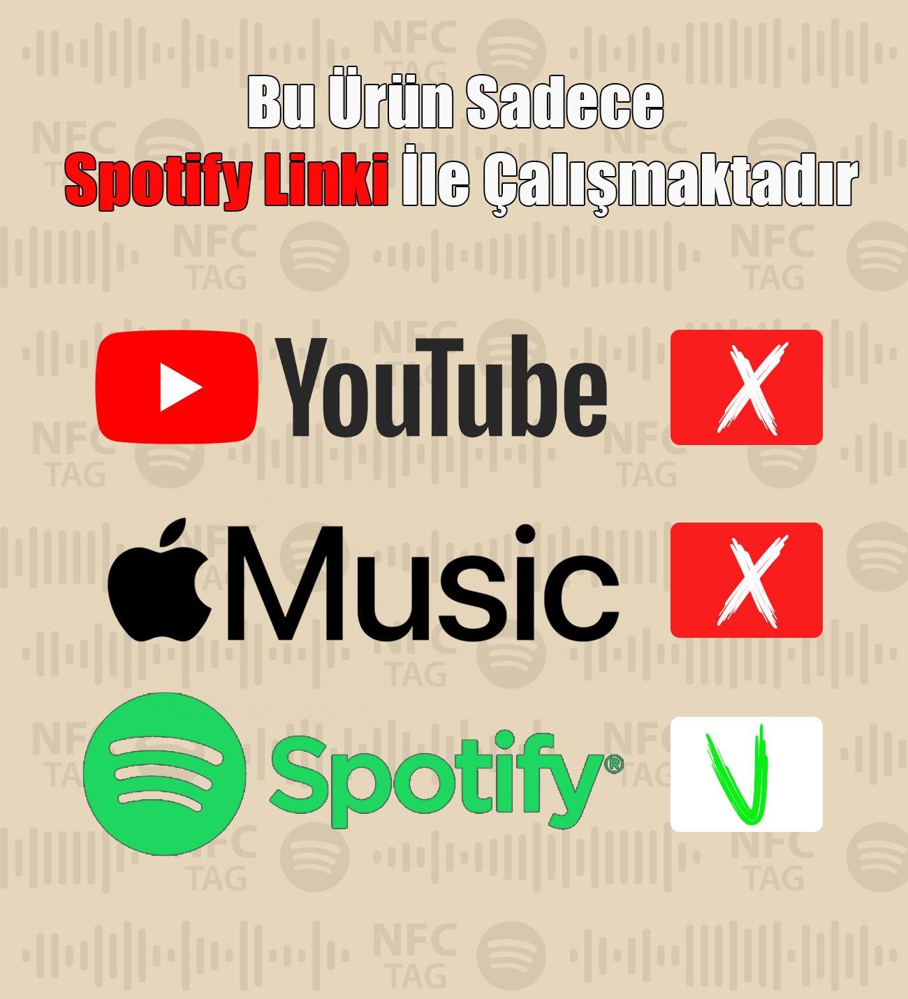 Özelleştirelebilir Fotoğraflı Akıllı NFC Spotify PlakgiftmodaGmig000080