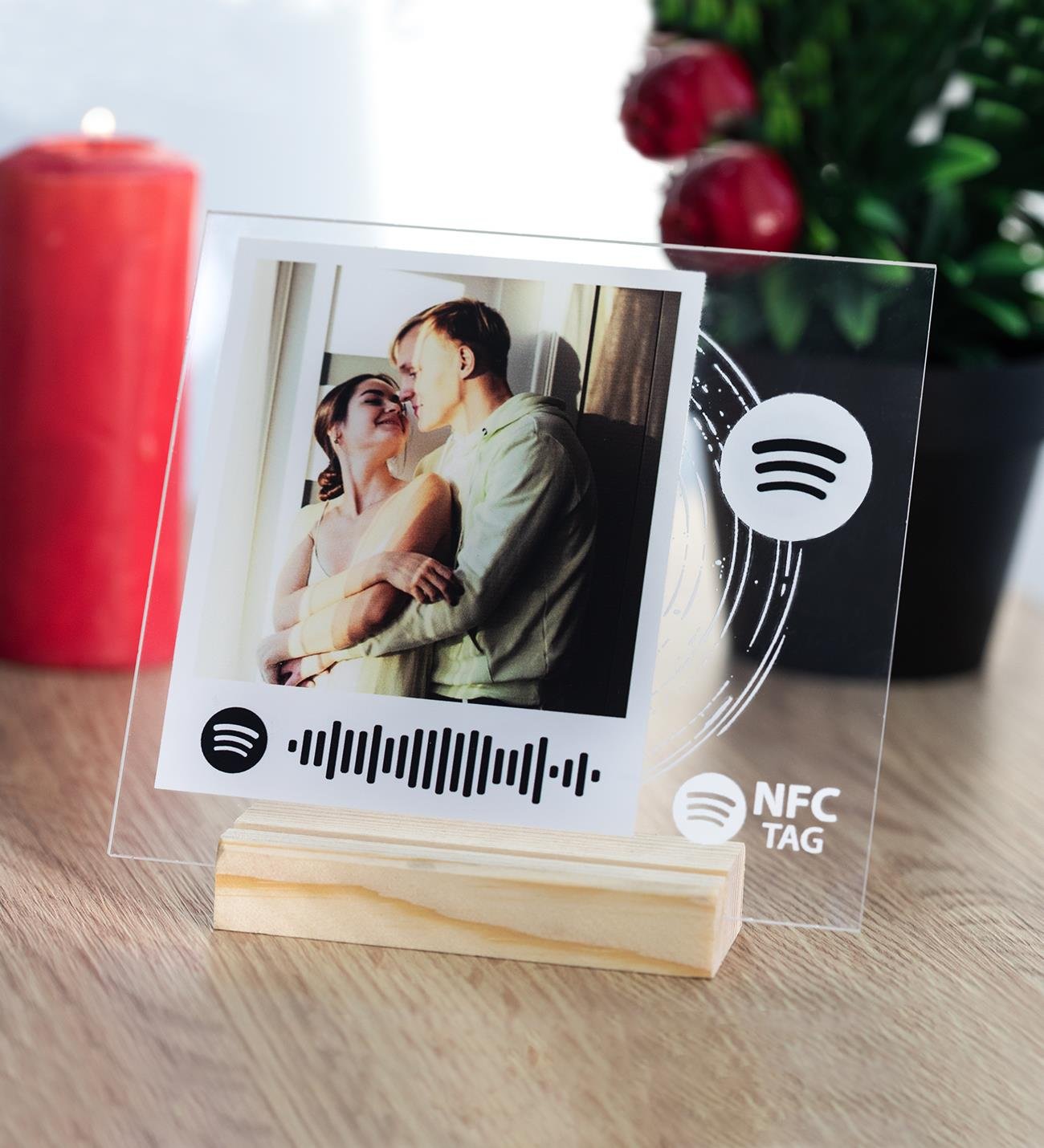 Özelleştirelebilir Fotoğraflı Akıllı NFC Spotify PlakgiftmodaGmig000080