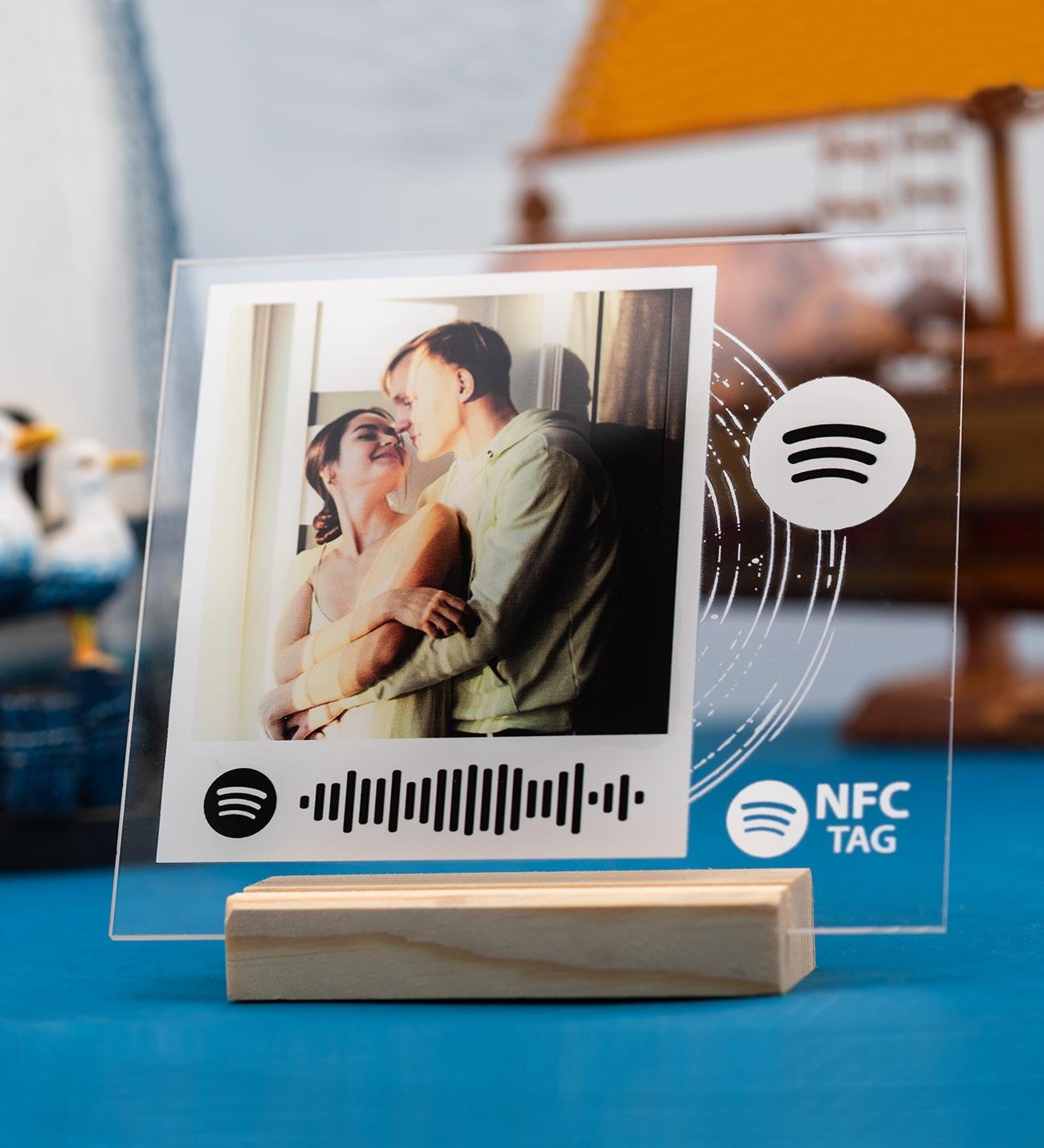 Özelleştirelebilir Fotoğraflı Akıllı NFC Spotify PlakgiftmodaGmig000080