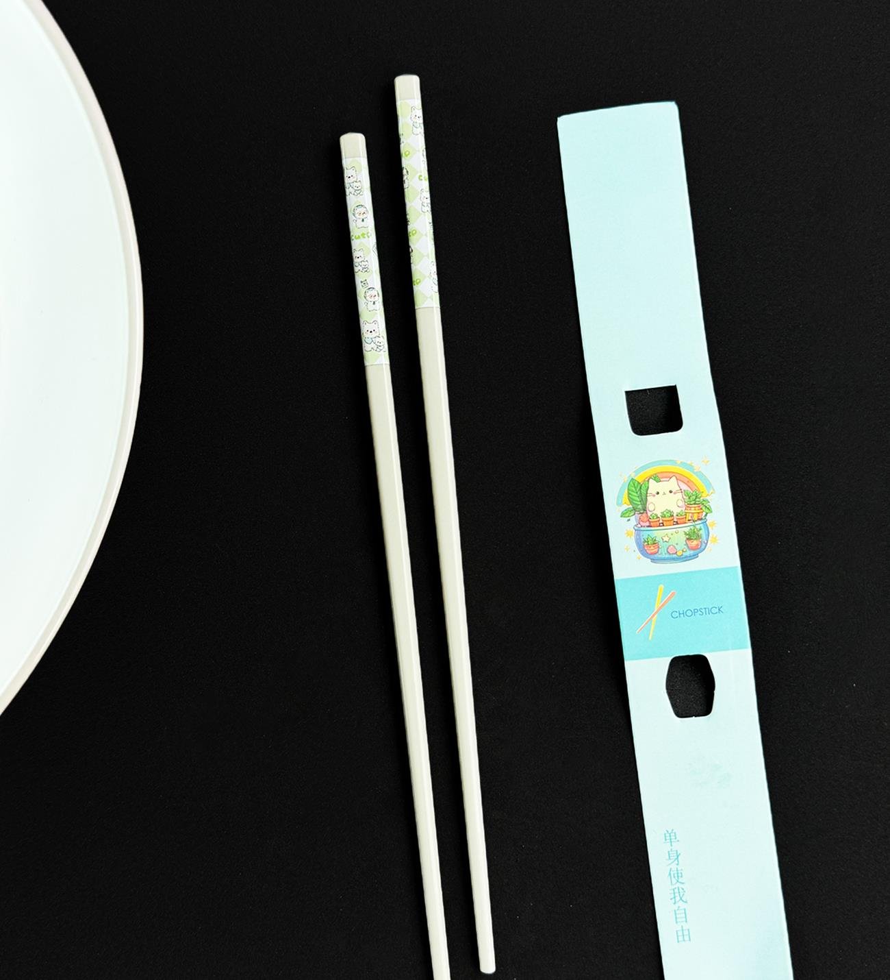 Desenli Metal ChopstickgiftmodaBm-1633