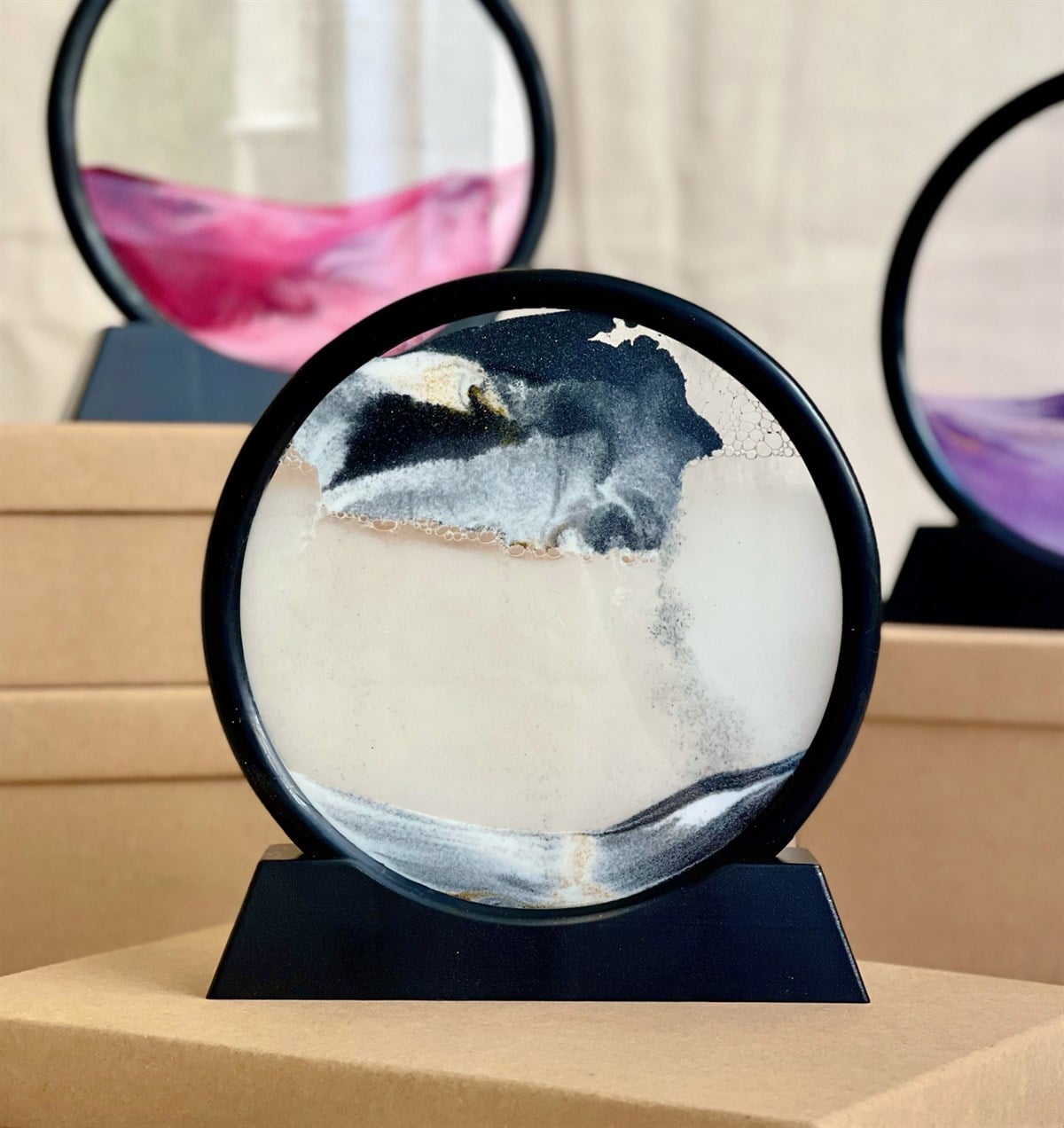 3D Hareketli Derin Deniz Manzaralı Kum Çerçeve	GiftmodaGm-4242	