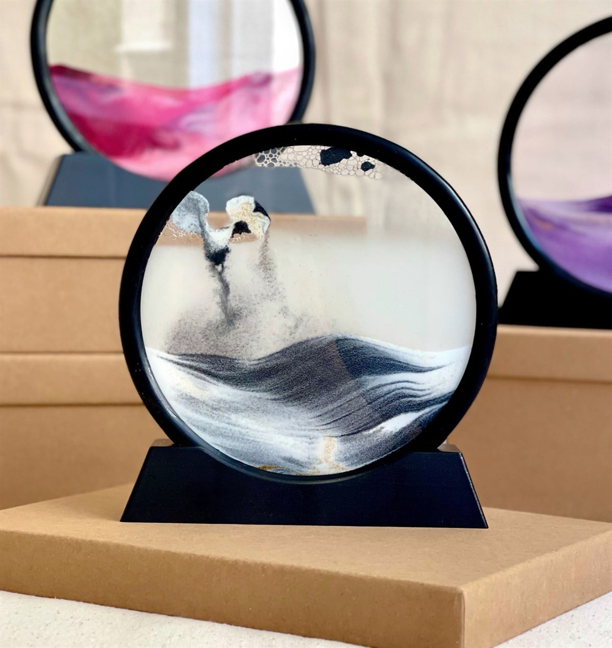 3D Hareketli Derin Deniz Manzaralı Kum Çerçeve	GiftmodaGm-4242	