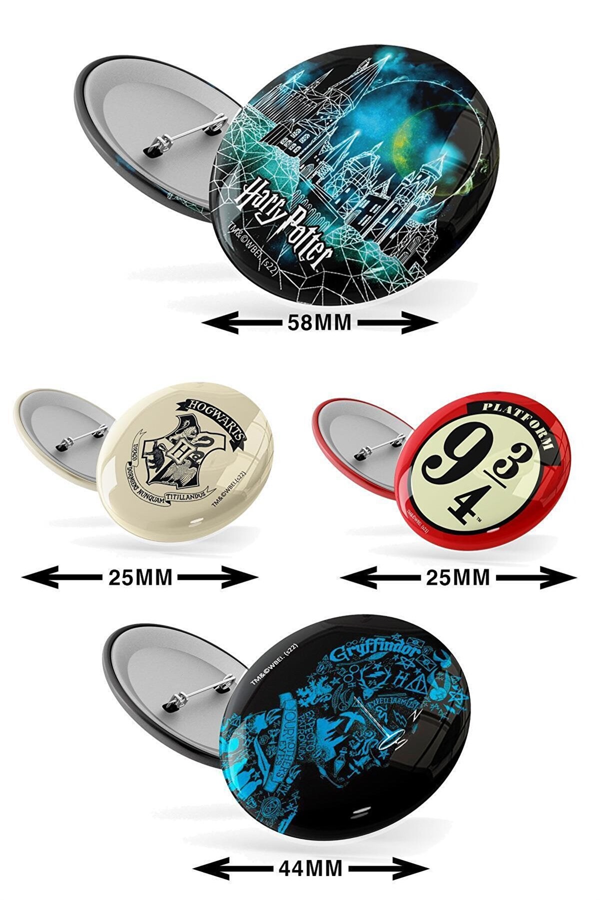 Harry Potter Lisanslı Rozet & Broş Hogwarts BinasıgiftmodaGmig000059