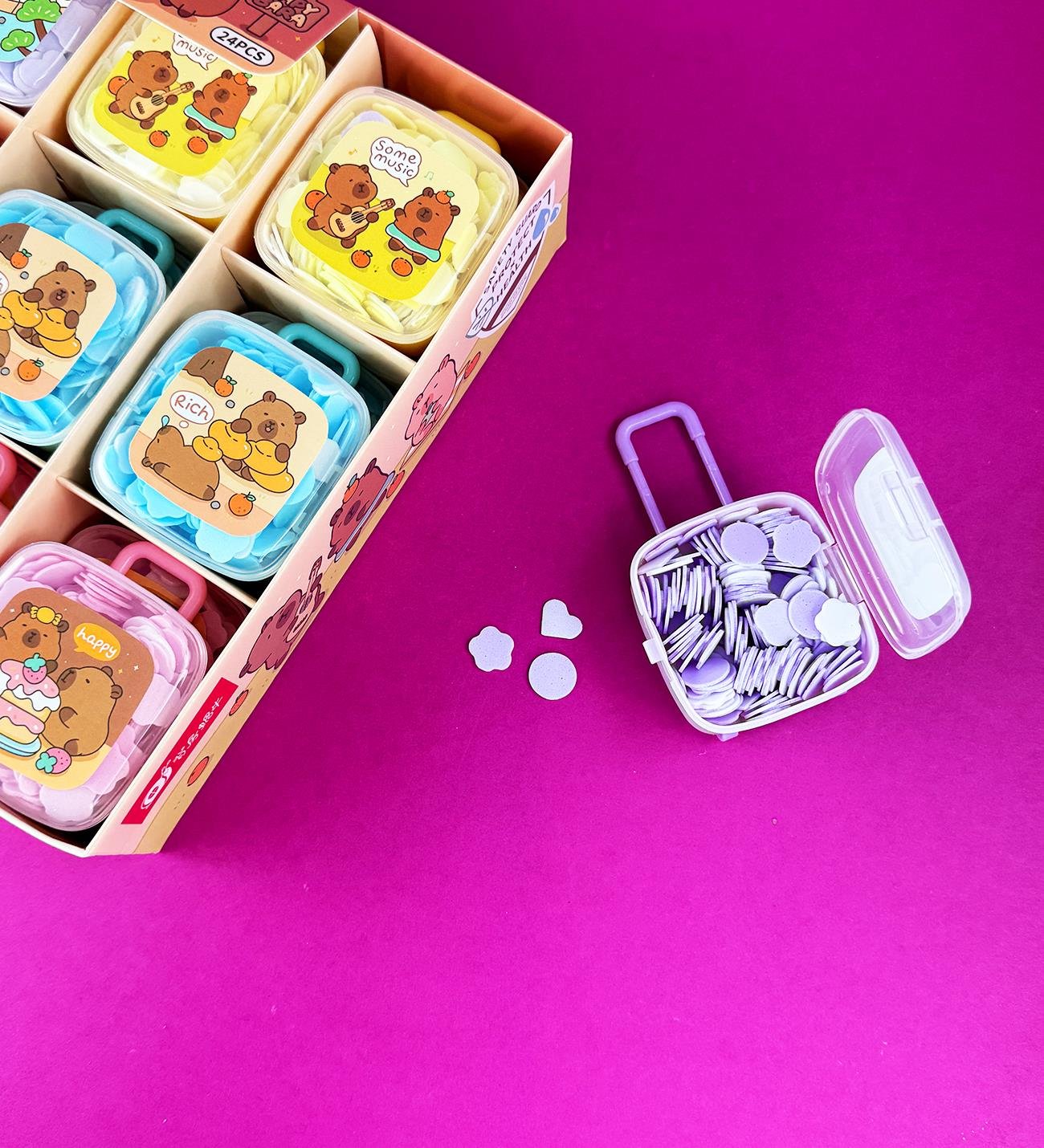 Capybara Tasarımlı Bavul Şeklinde 200 Yaprak El SabunugiftmodaBM-1487