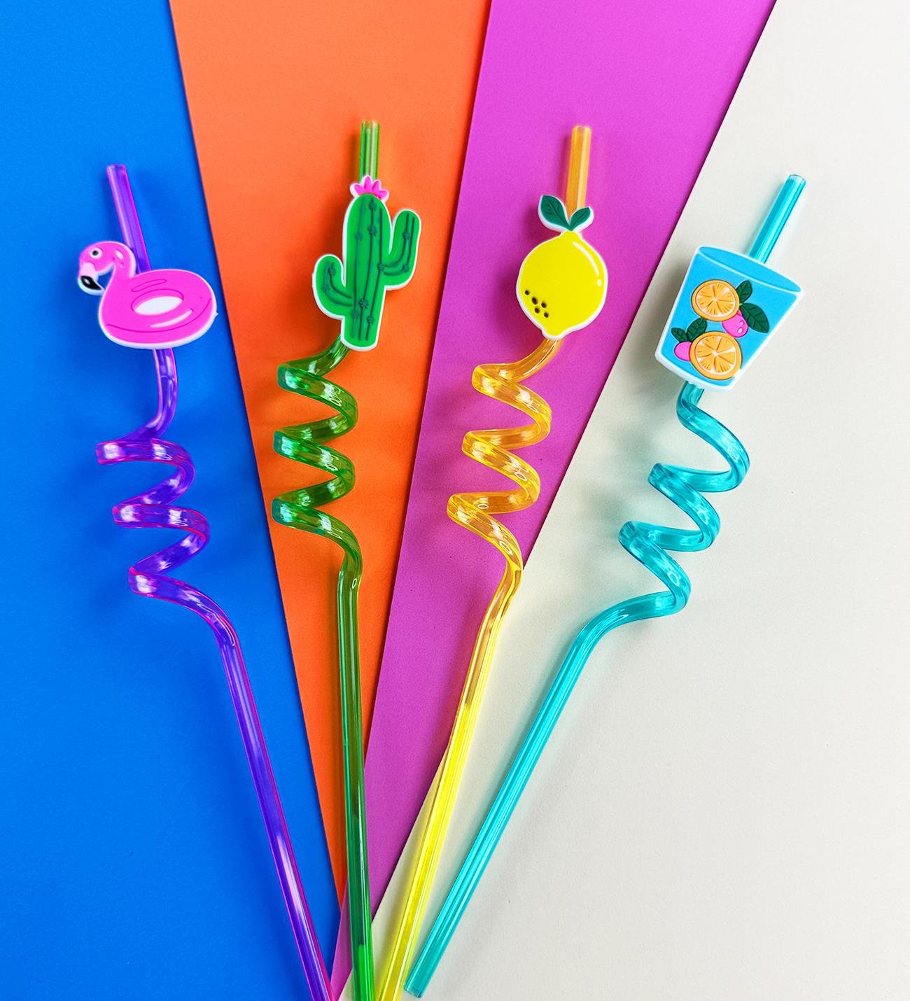 4'lü Figürlü Plastik Pipet SetigiftmodaBm-1616