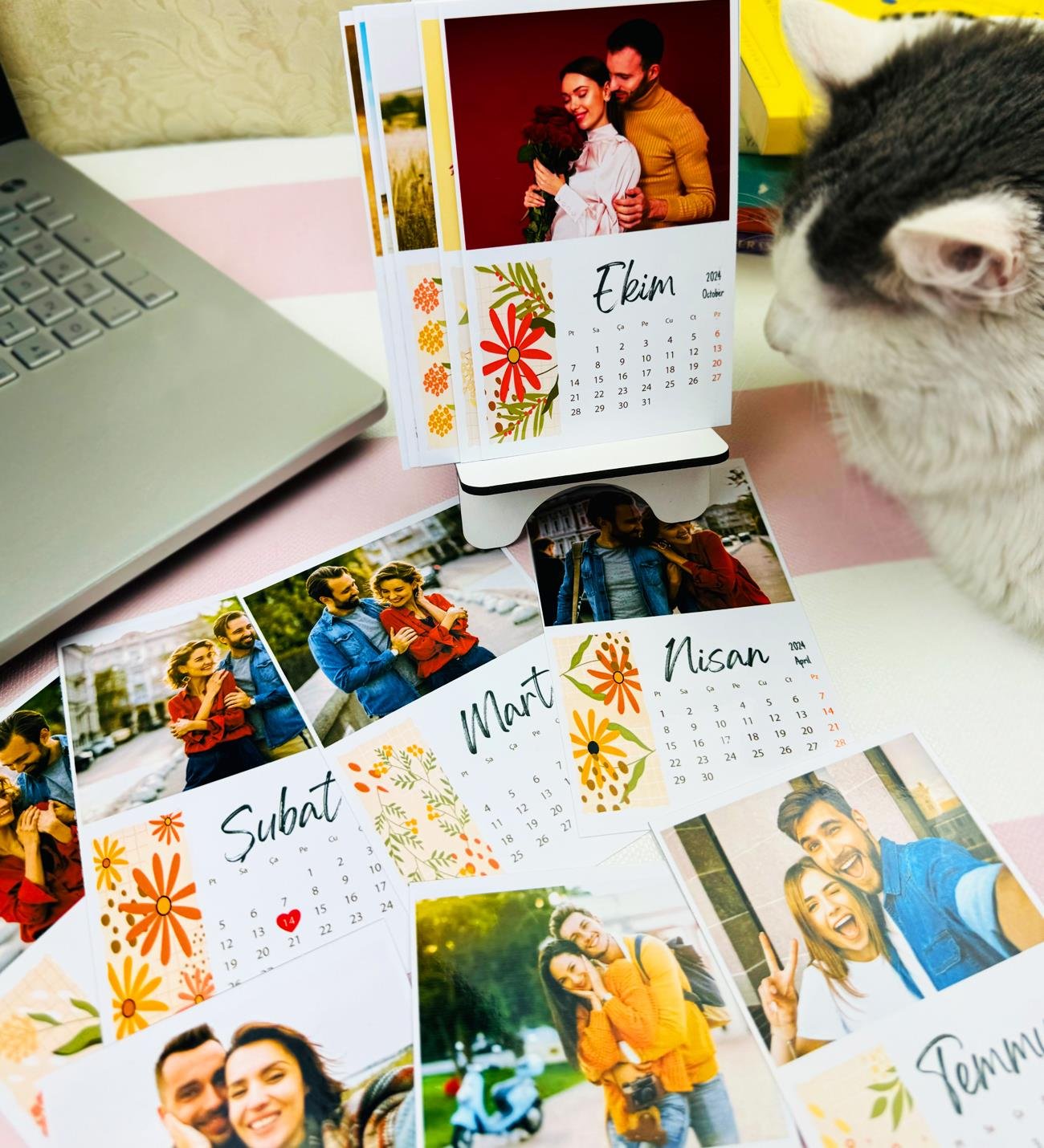 Kişiye Özel Fotoğraflı Masa TakvimigiftmodaGmig000076