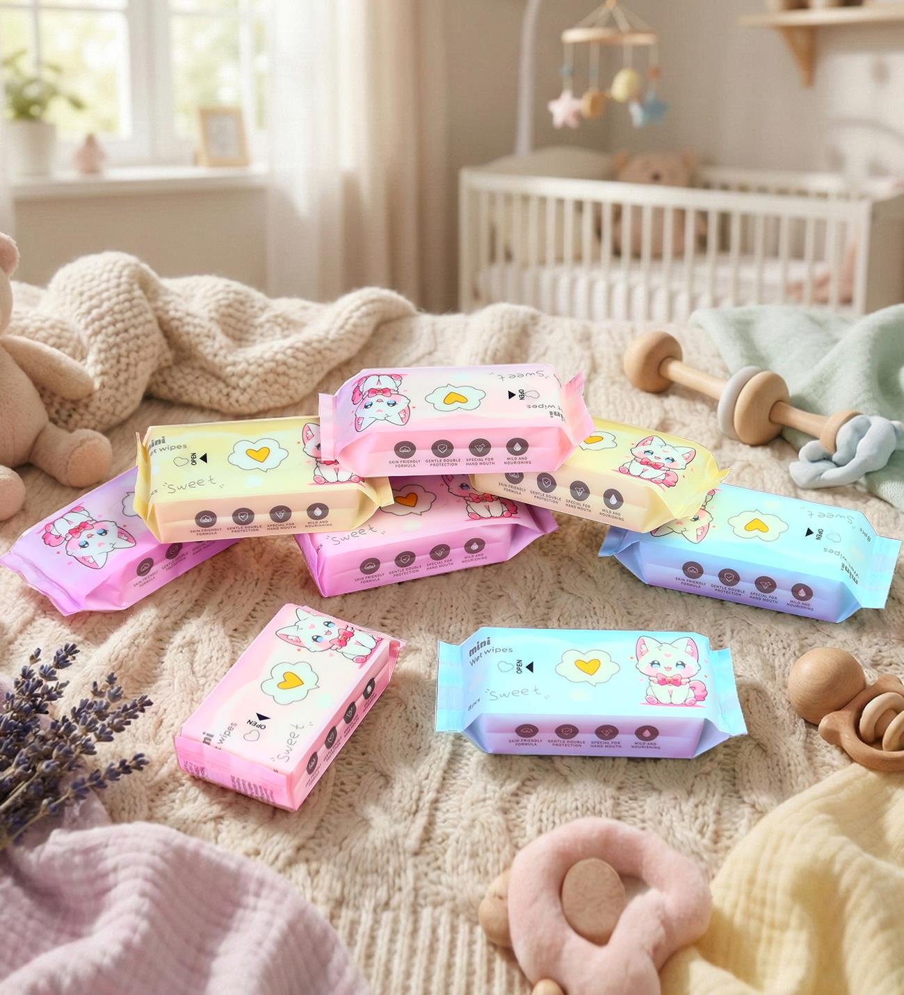 Figürlü Kompakt Mini Islak Mendil Paketi - 16'lıgiftmodaBM-1468