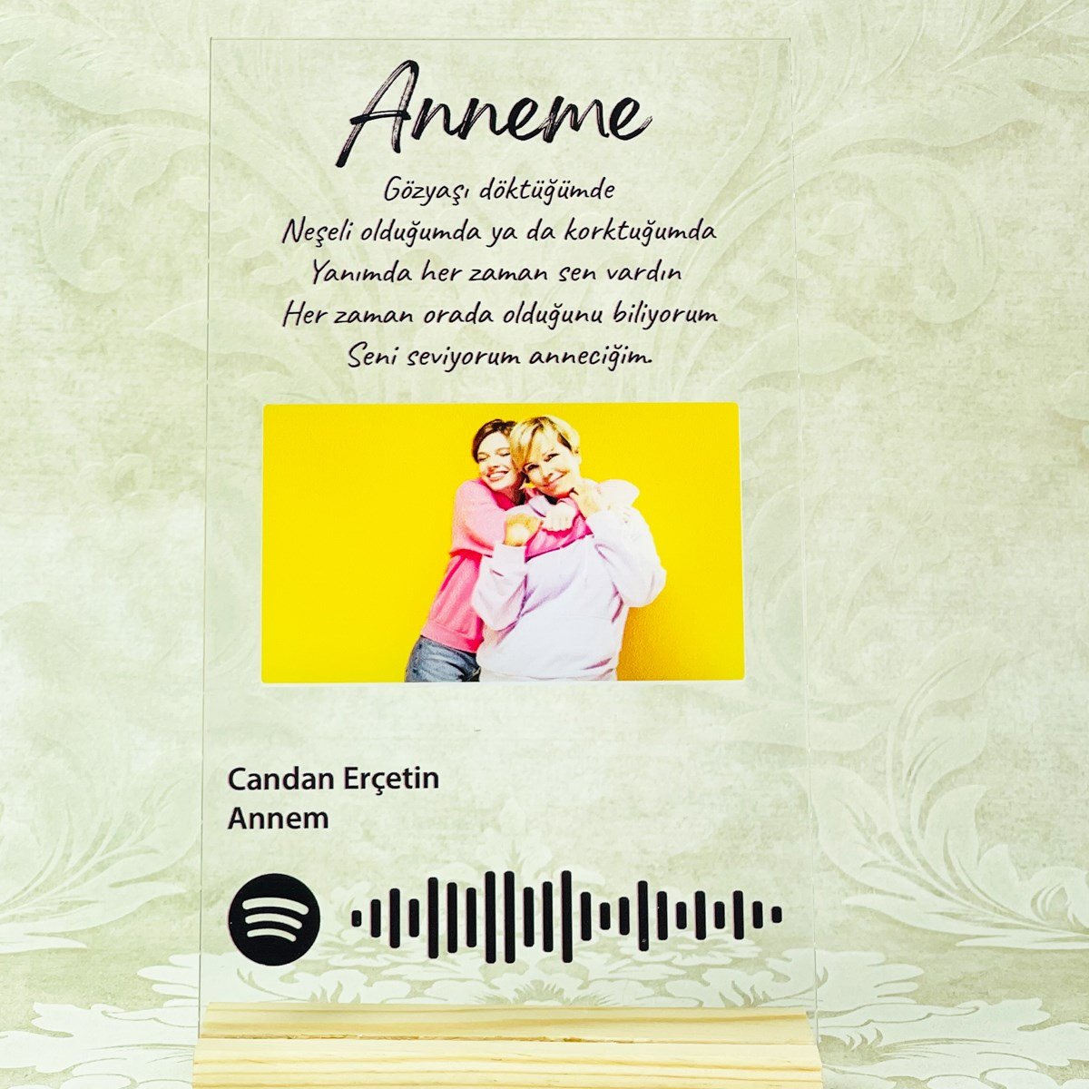 Kişiye Özel Anneler Günü Spotify PlakgiftmodaGmig000051