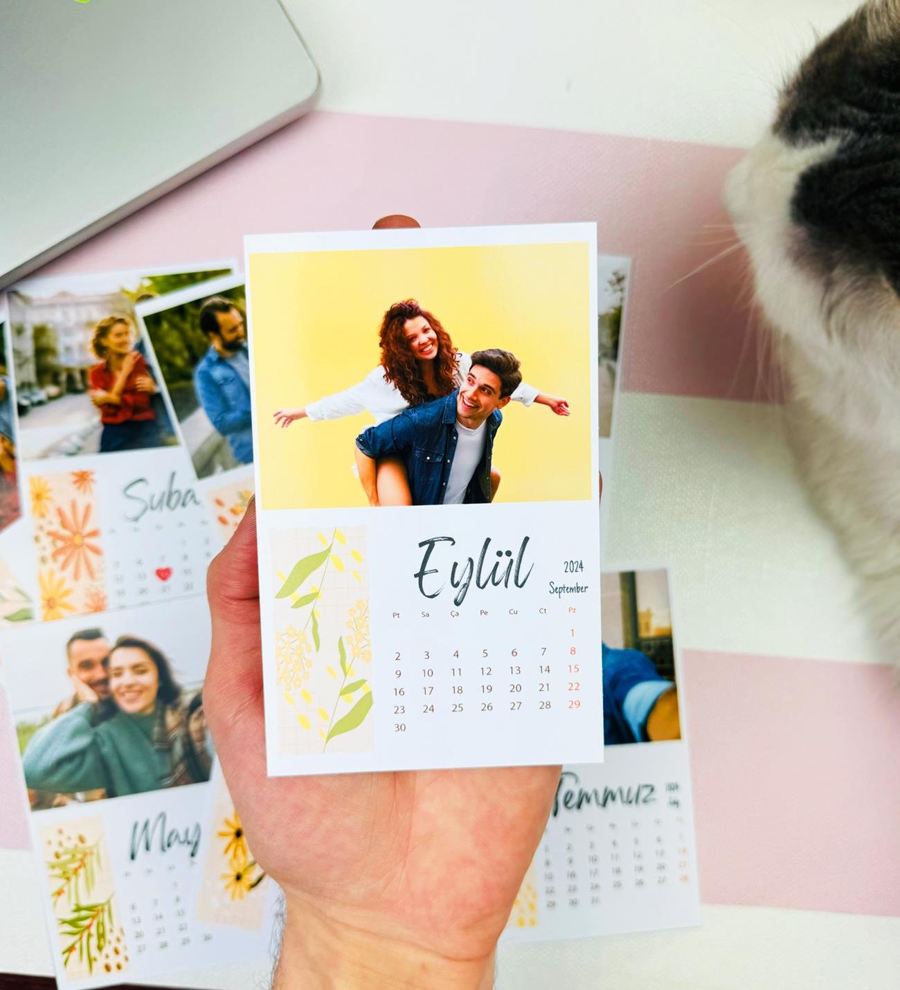Kişiye Özel Fotoğraflı Masa TakvimigiftmodaGmig000076