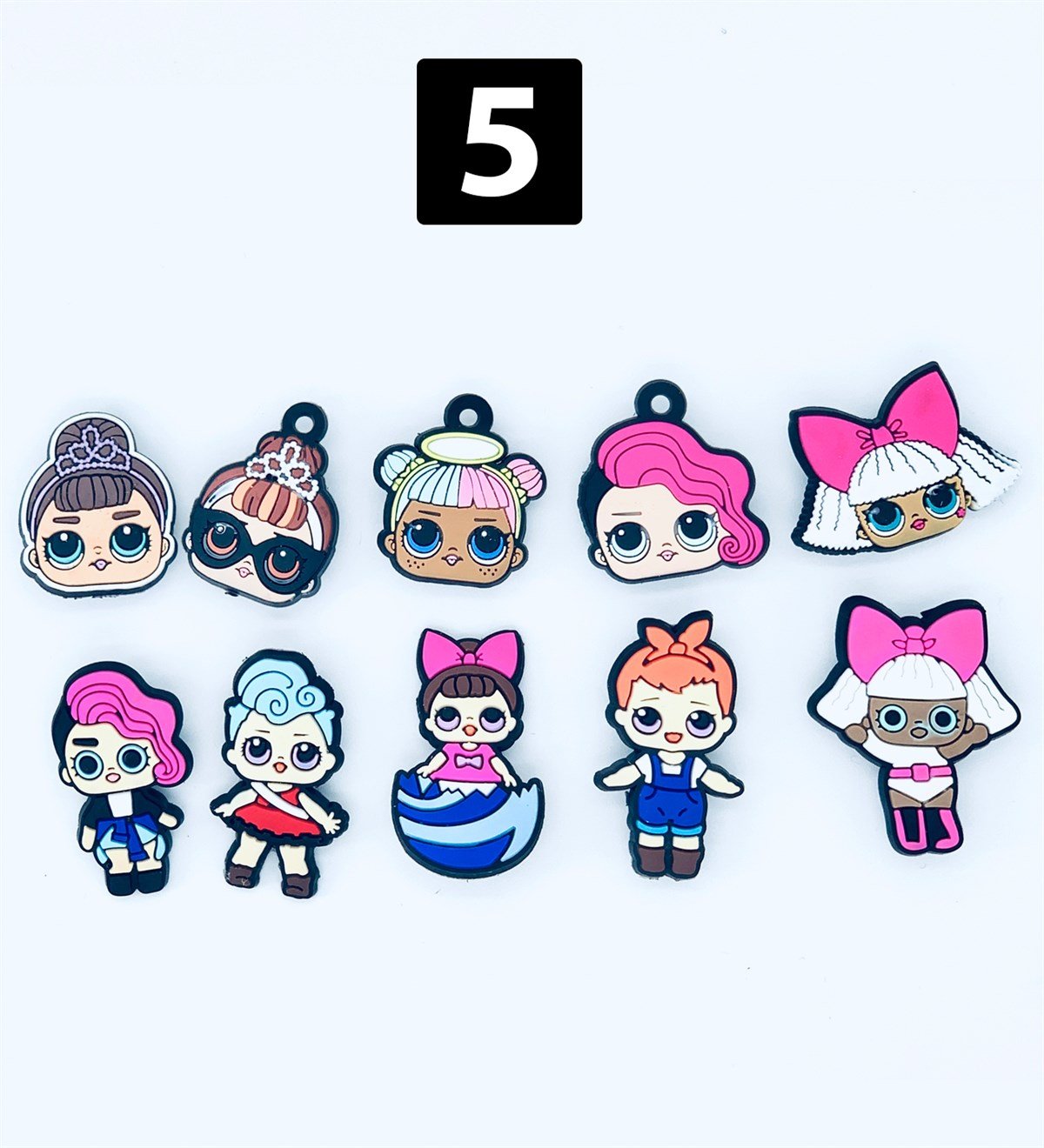 Jibbitz Terlik Süsü 5'li SetGiftmodajibbitz-Terlik-Süsü