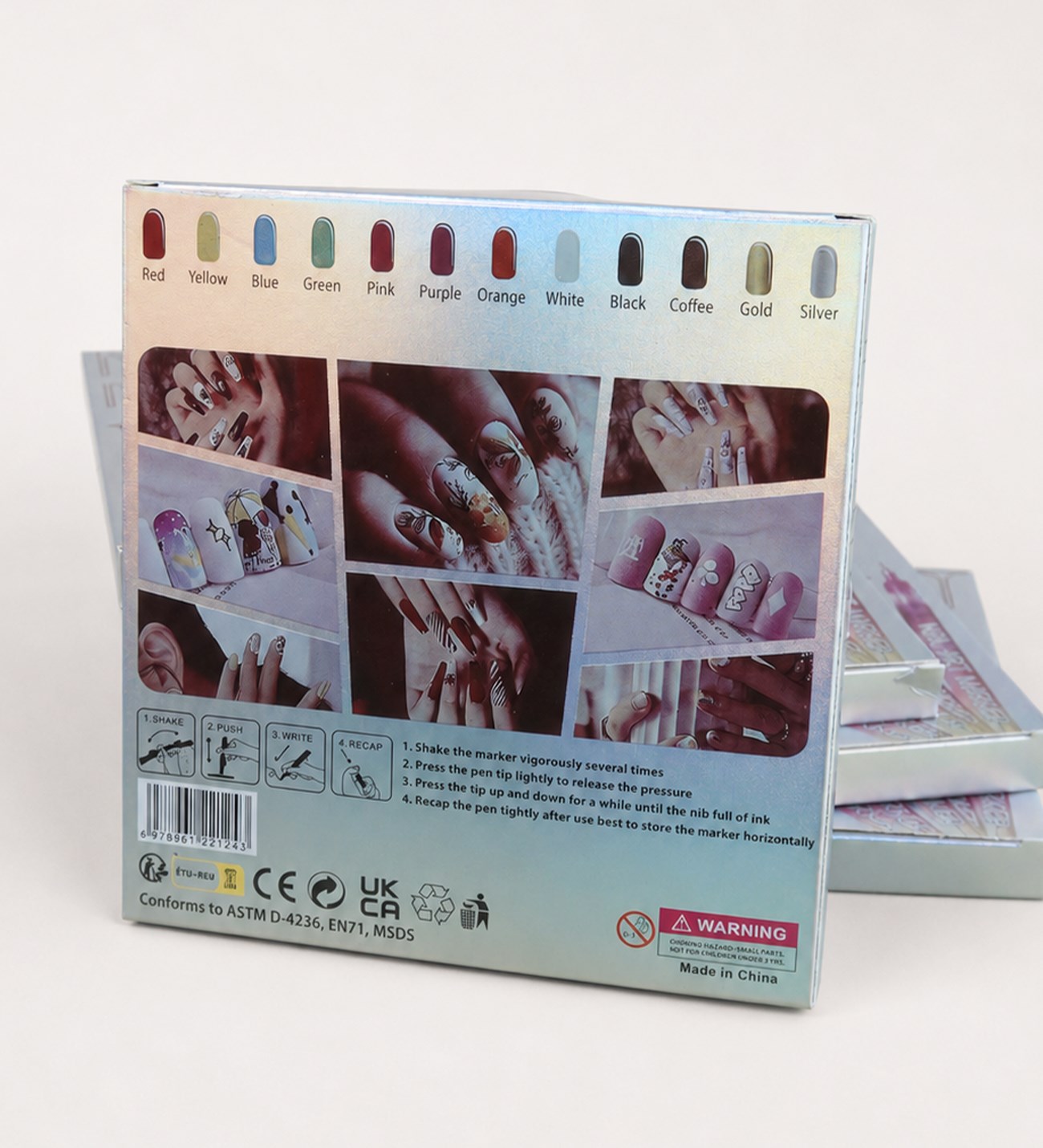 12 Renk Oje Kalem Nail ArtgiftmodaBM-2513