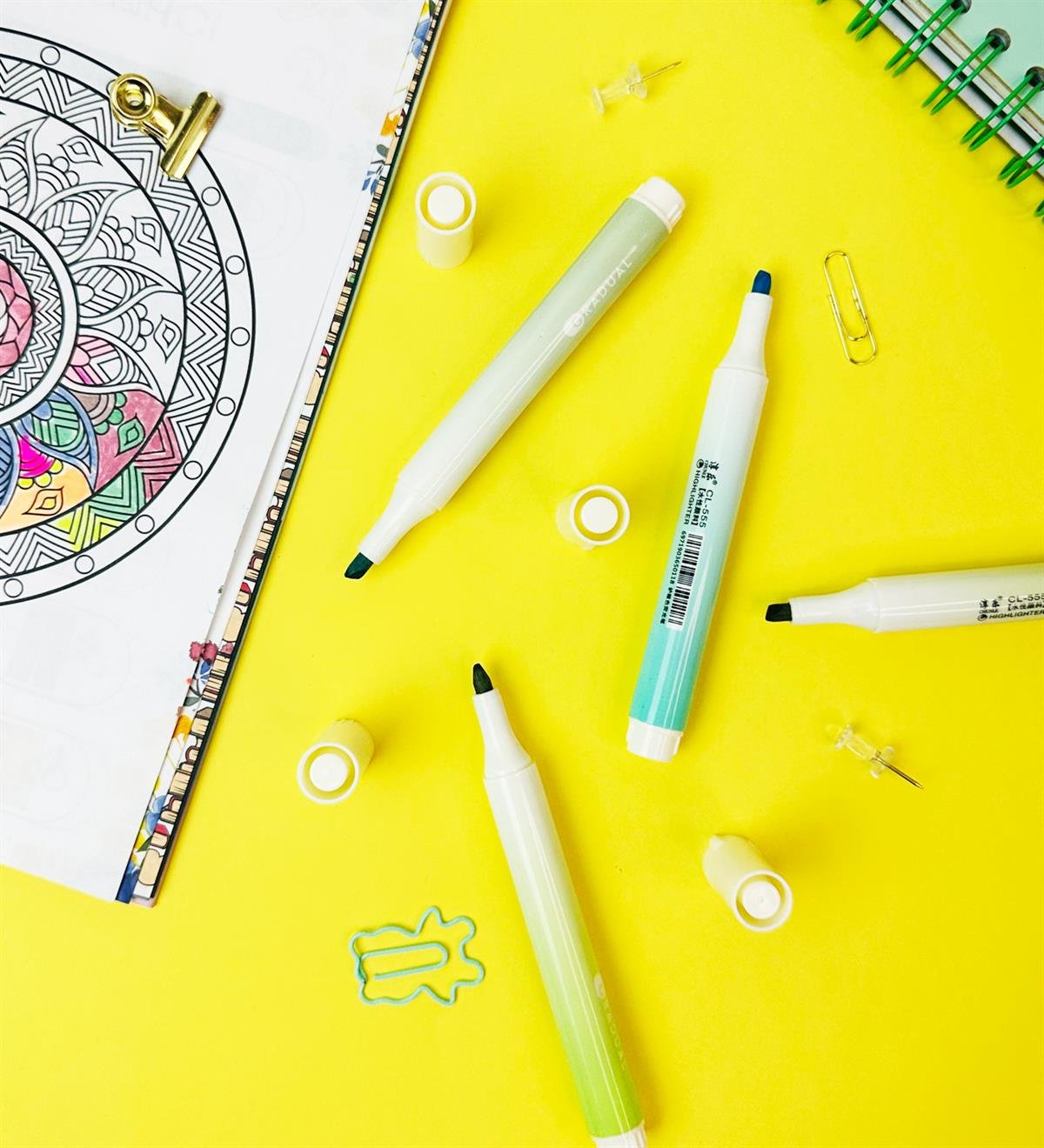 Morandi Tarzı Yeşil Tonları 4'lü Keçeli Kalem giftmodaGM-5128