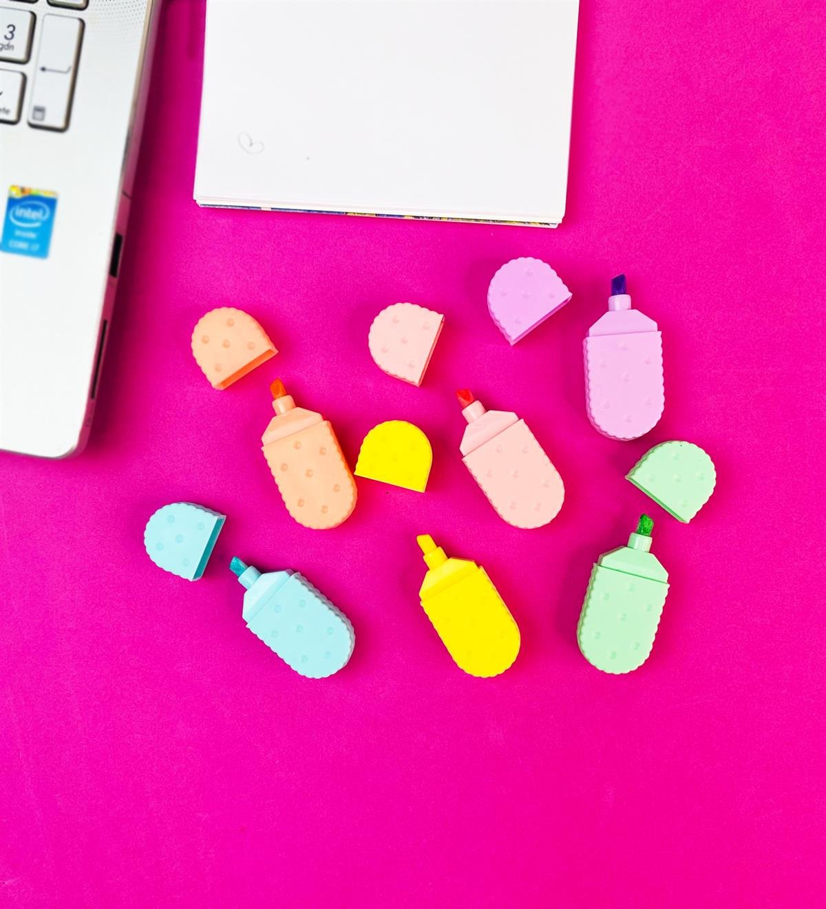 Kurabiye Tasarımlı 6'lı Keçeli KalemgiftmodaBam-148