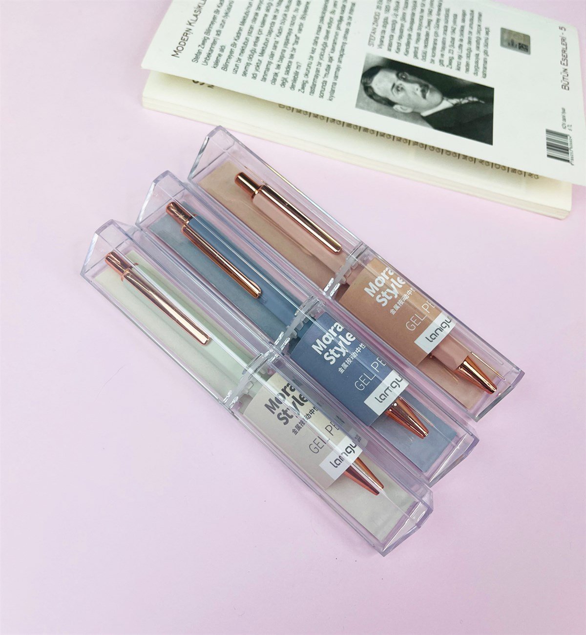 Kişiye Özel Morandi Style Siyah Soft Jel KalemgiftmodaGm-4317-K