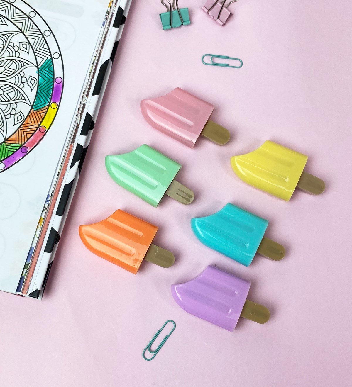 6'lı Dondurma Tasarımlı Keçali KalemgiftmodaGmkm100016