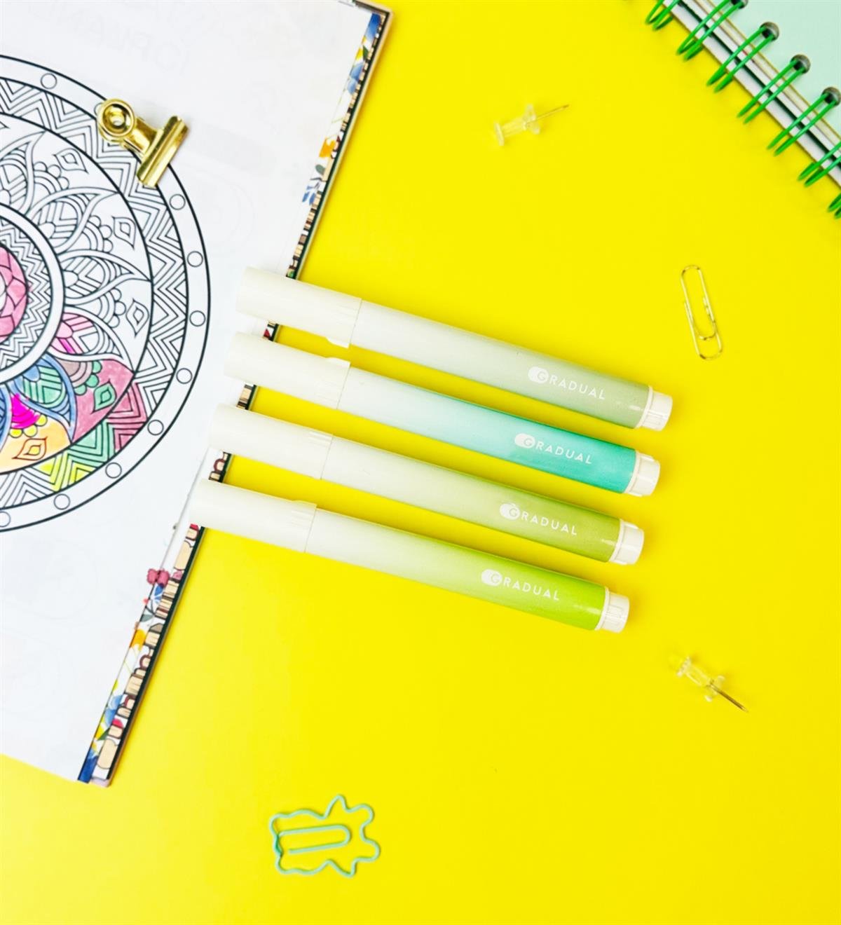 Morandi Tarzı Yeşil Tonları 4'lü Keçeli Kalem giftmodaGM-5128