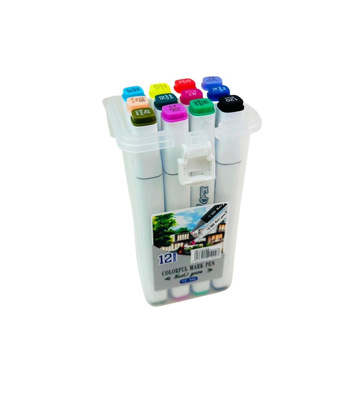 Colorful Çift Taraflı 12'li Marker Kalem SetgiftmodaBam-151