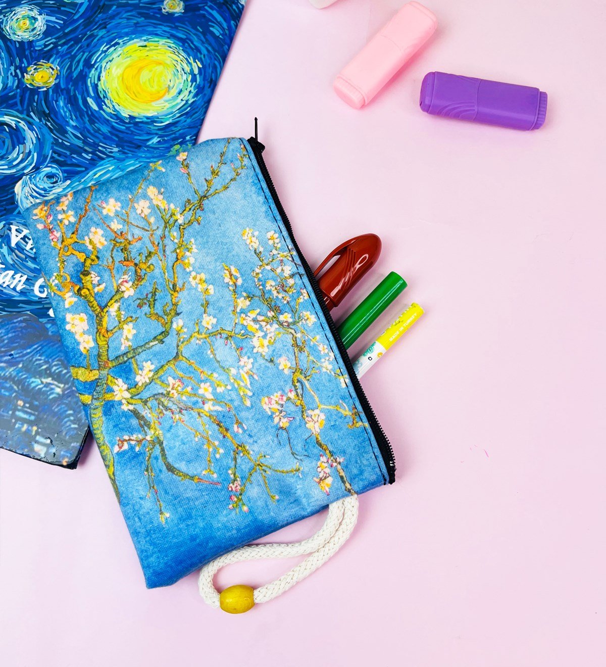 Badem Çiçeği Tasarımlı KalemlikgiftmodaGmklm100181