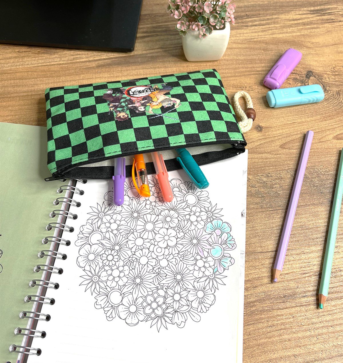 Devil's Blade Tasarımlı Bez Kalemlik CüzdangiftmodaGmklm100020