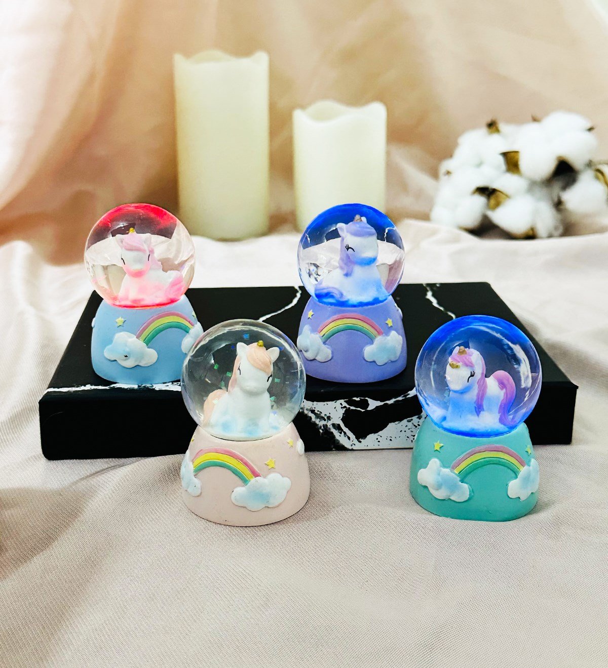 Mini Işıklı Unicorn Kar KüresigiftmodaGM-5015