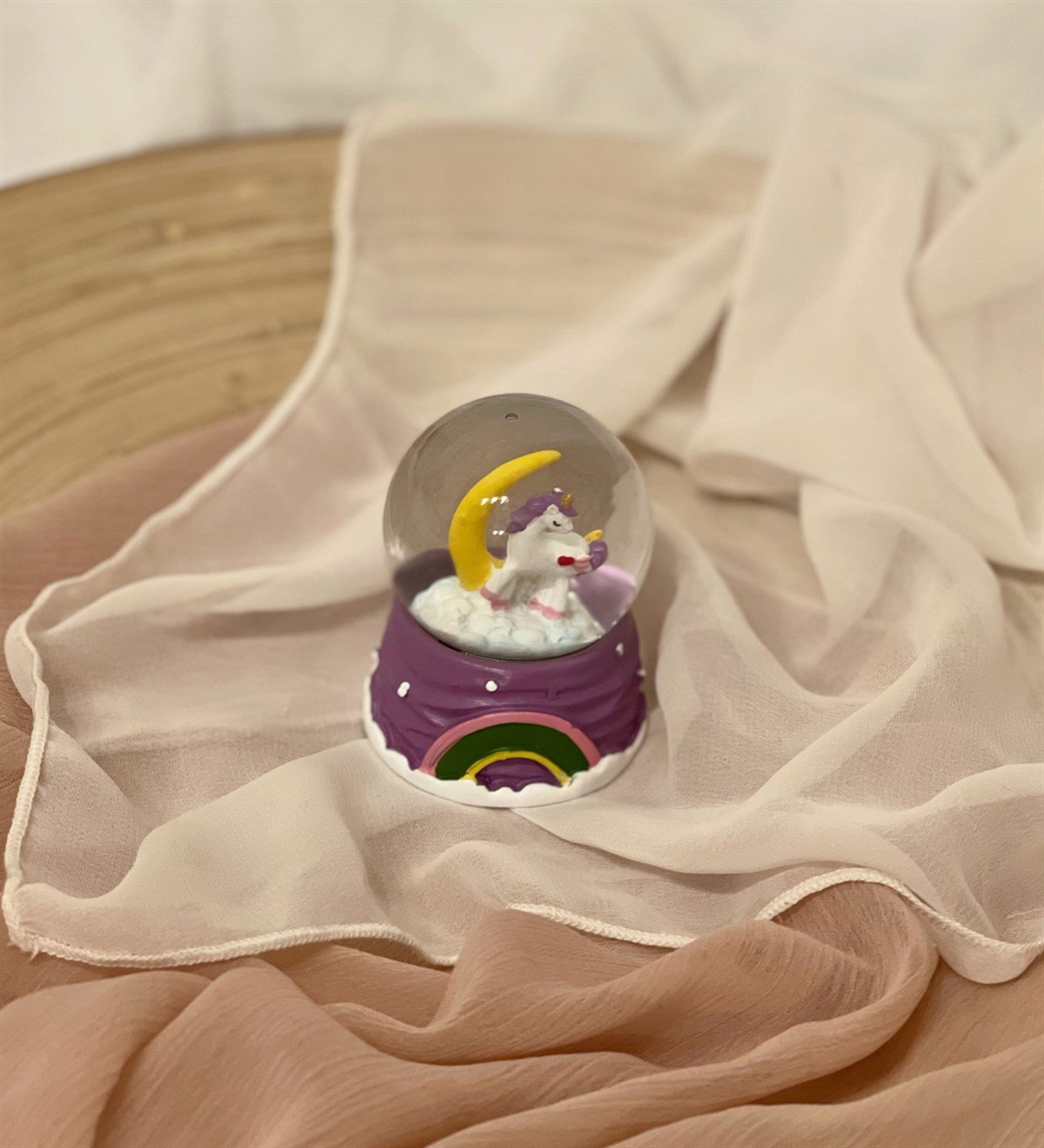 Mini Unicorn Gökkuşağı Kar KüresiGiftmodaGM-4167