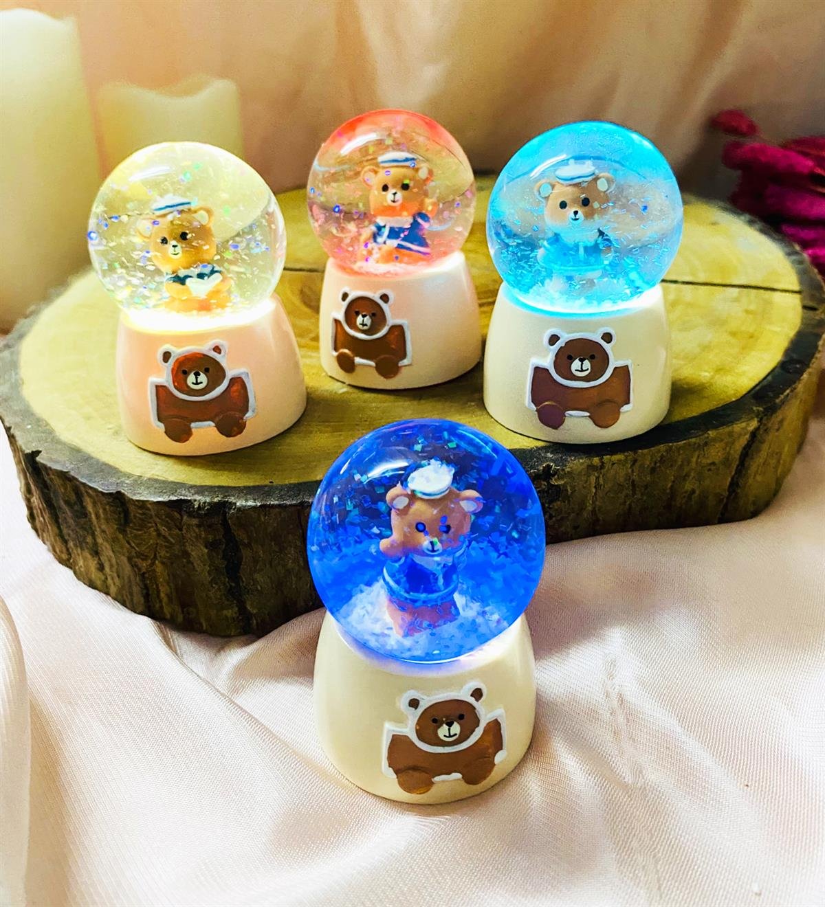 Sevimli Ayıcık Tasarımlı Mini Kar KüresigiftmodaBam-189