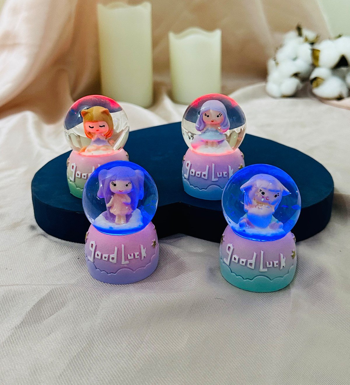 Sevimli Kız Mini Işıklı Kar KüresigiftmodaGM-5014	