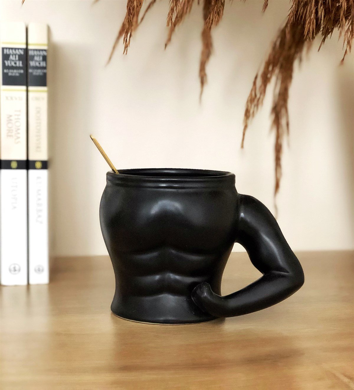 Kaslı Kupa Bardak SiyahGiftmodaGM-2484